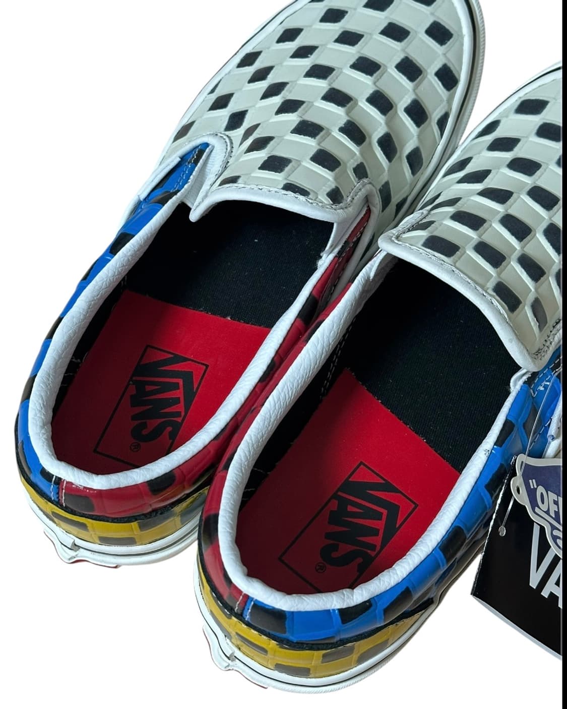 반스(vans) 슬립온 애너하임 팩토리 레더 체커보드 멀티컬러 270 상품이미지5