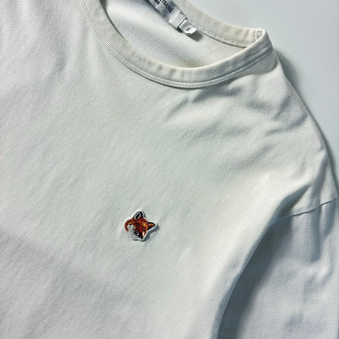 Maison kitsune  메종키츠네 폭스헤드 코튼 화이트 반팔티  상품이미지2
