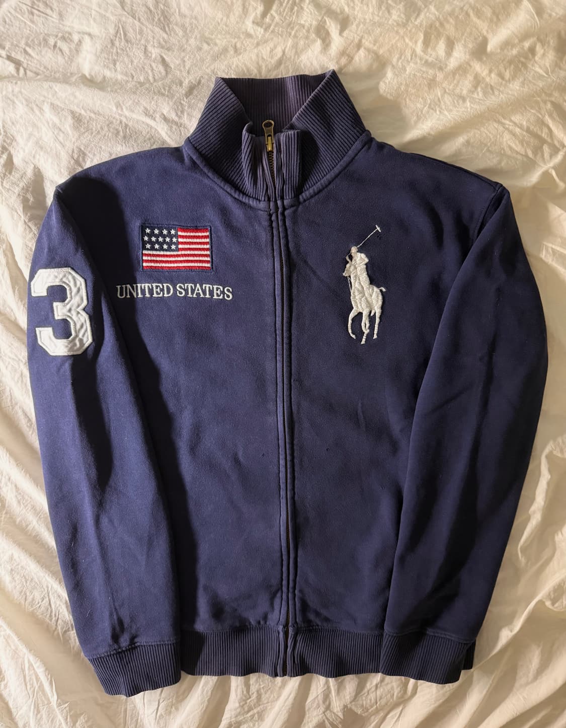 폴로 빅포니 성조기 집업 네이비 상품이미지2