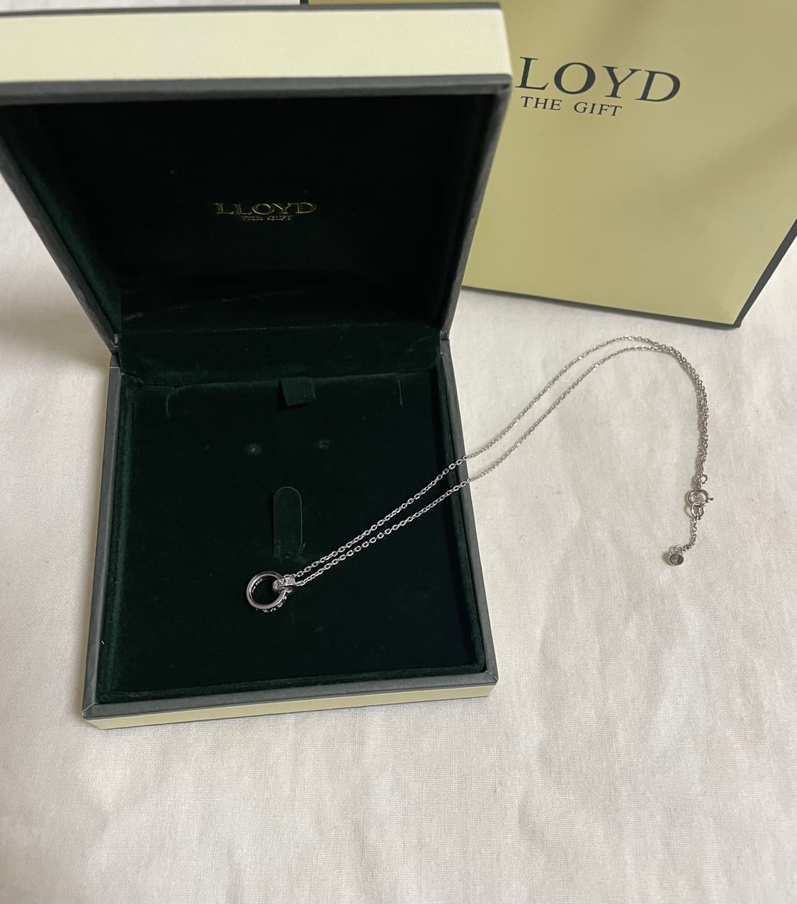 [미사용]로이드 정품 순은 실버925 인터로킹 목걸이 상품이미지5