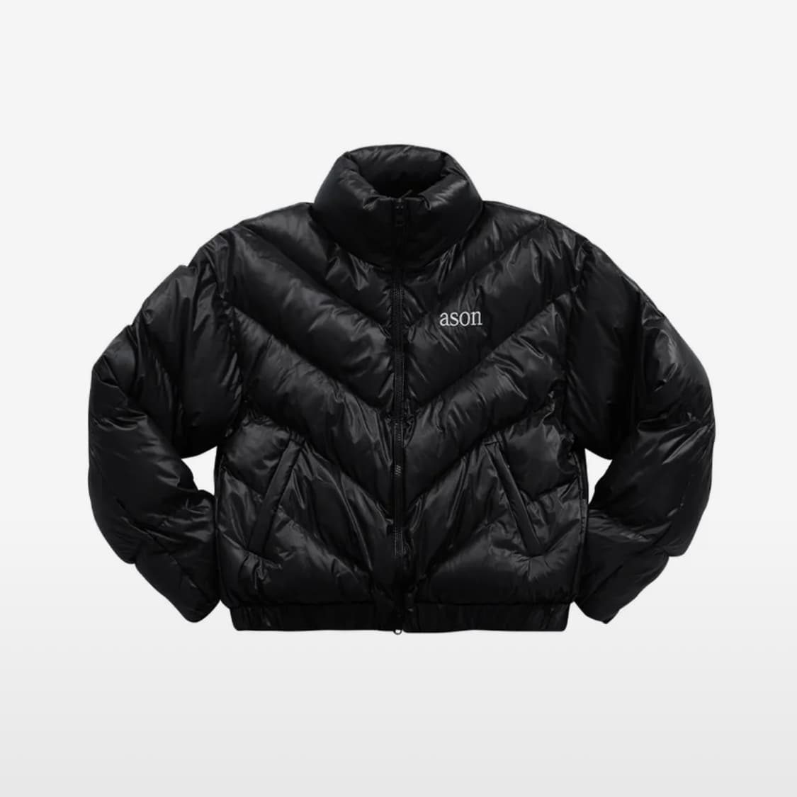 애즈온 베티 푸퍼 자켓 패딩 블랙 숏패딩 아우터 FREE 상품이미지1
