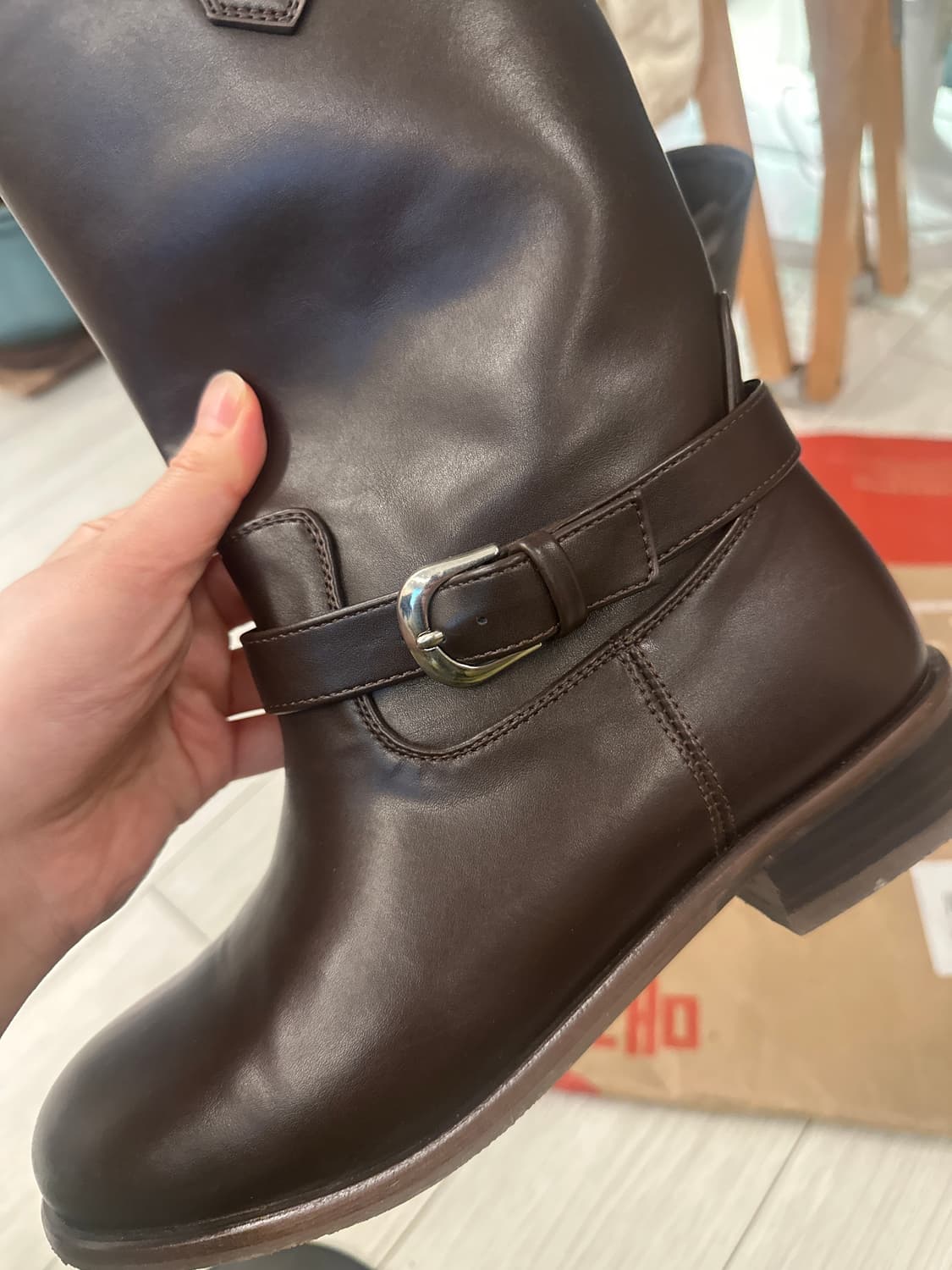 코모레비뮤지엄 미들 브라운 부츠 230 상품이미지2