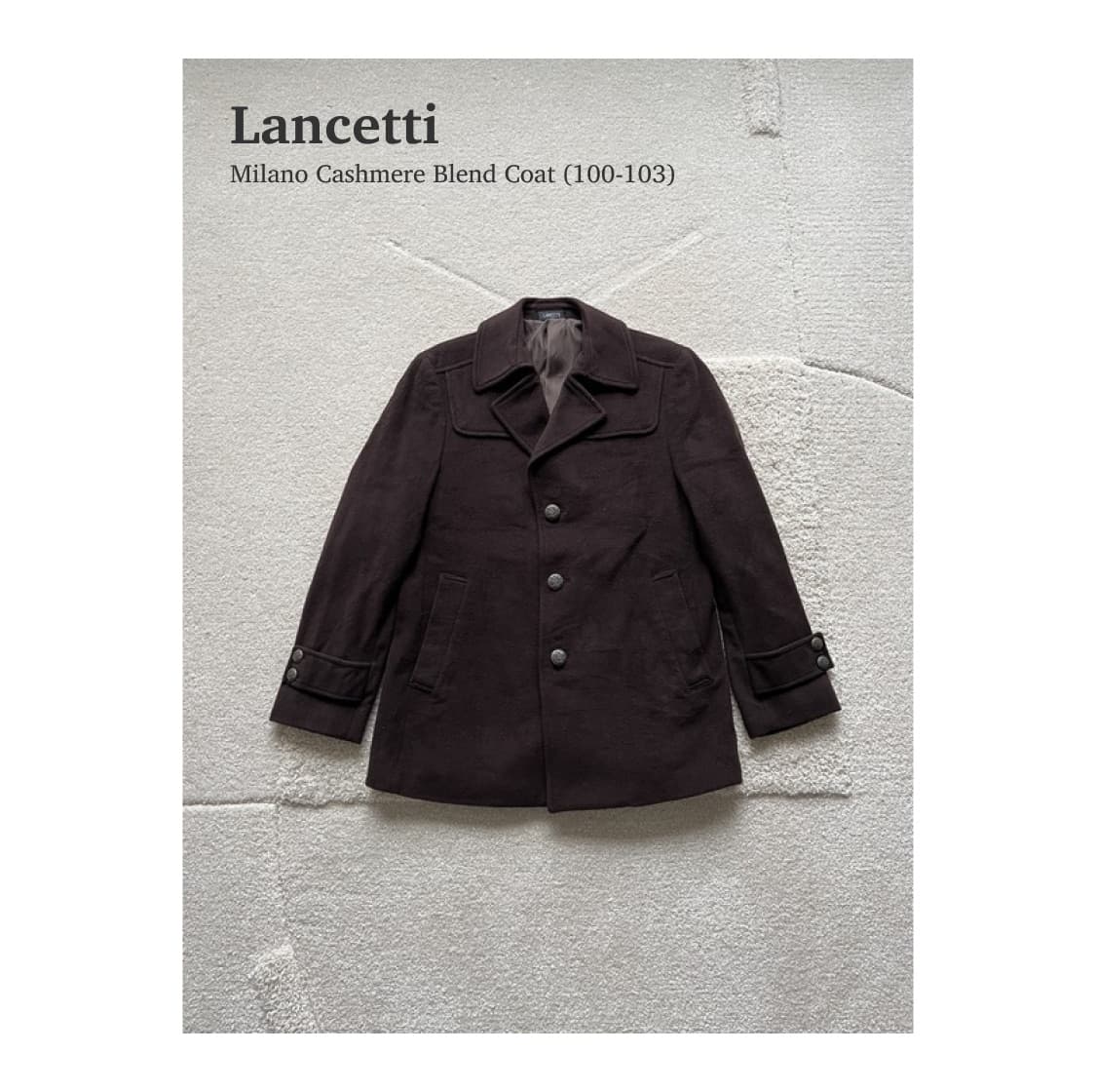 란세티 밀라노 캐시미어 블랜드 코트 (100-103) 상품이미지1