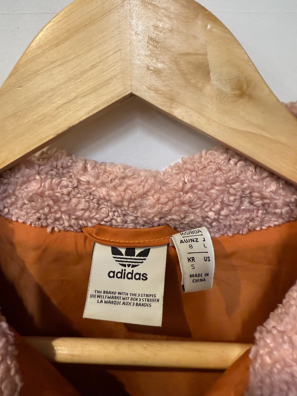 아디다스 오렌지 플리스 집업 상품이미지3