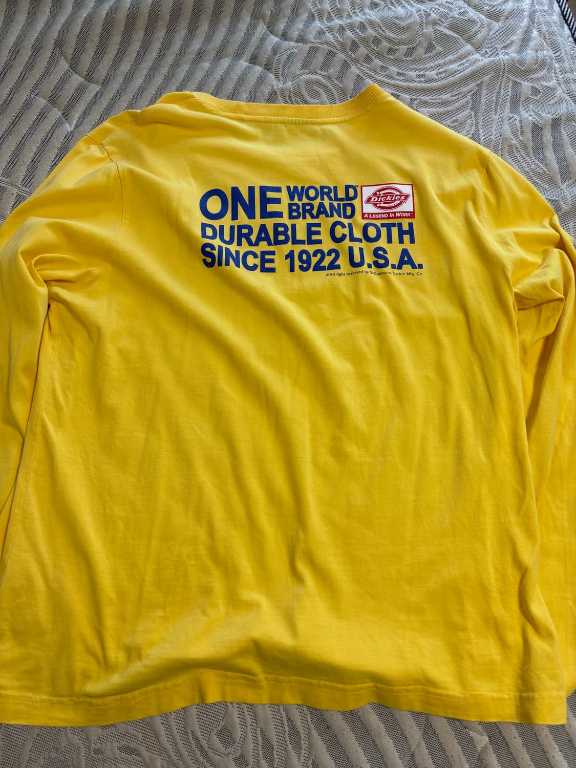 디키즈 빈티지 옐로우 롱슬리브 L 상품이미지4