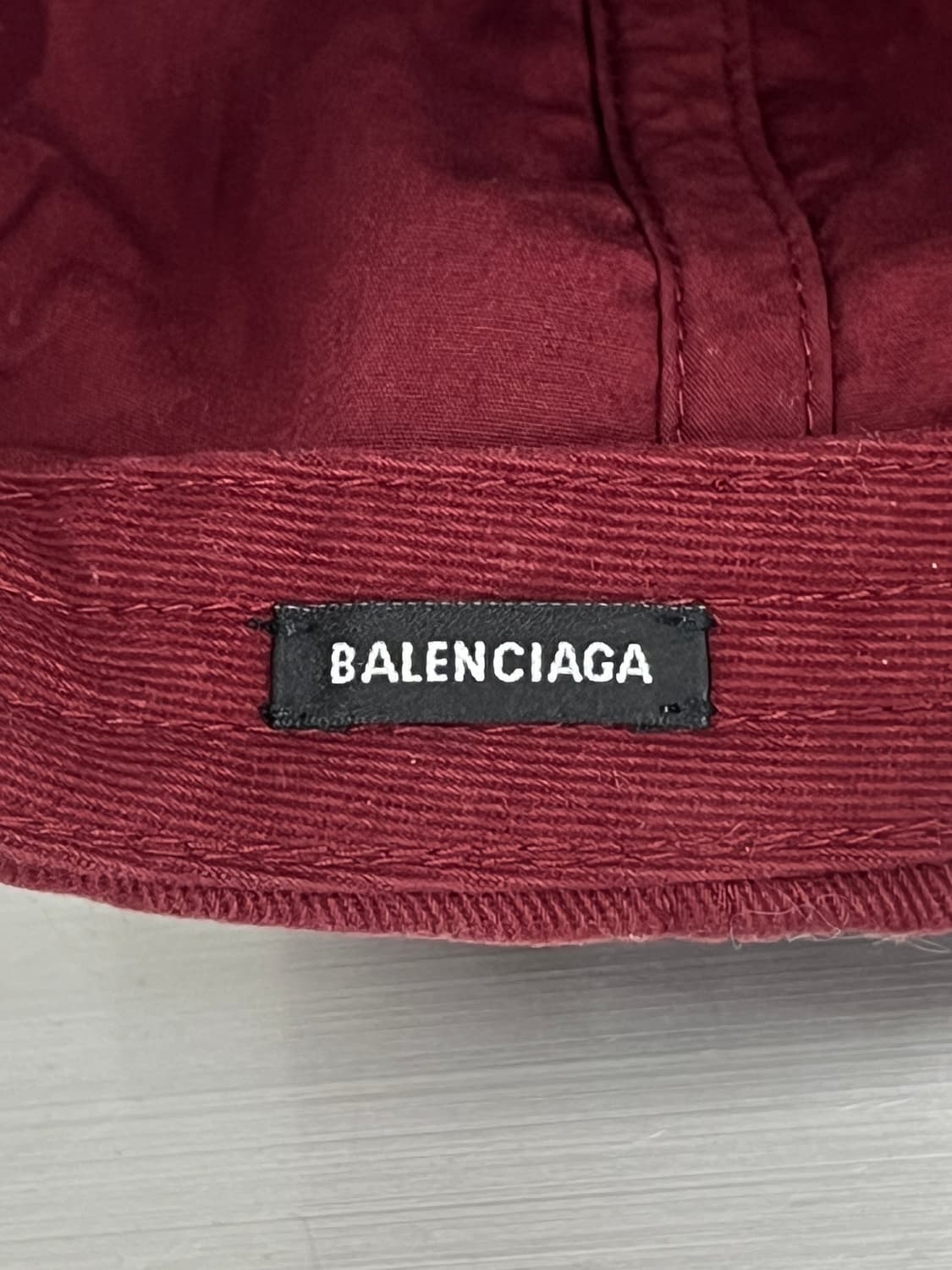 발렌시아가 버건디 바이저 볼캡 상품이미지10