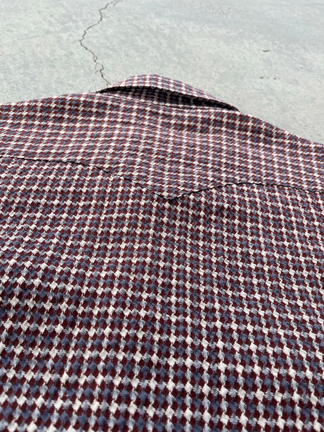 빈티지 유니온 메이드 하운드투스 체크 웨스턴 셔츠 상품이미지7