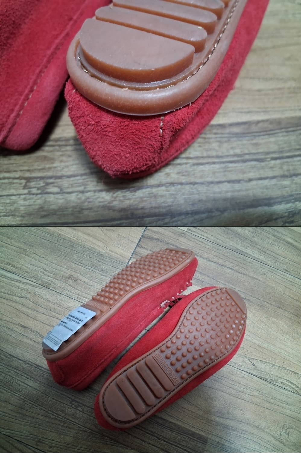 MINNETONKA 빨강색 가죽로퍼 태슬 실 칼발250 미착화
표기는 7 상품이미지7