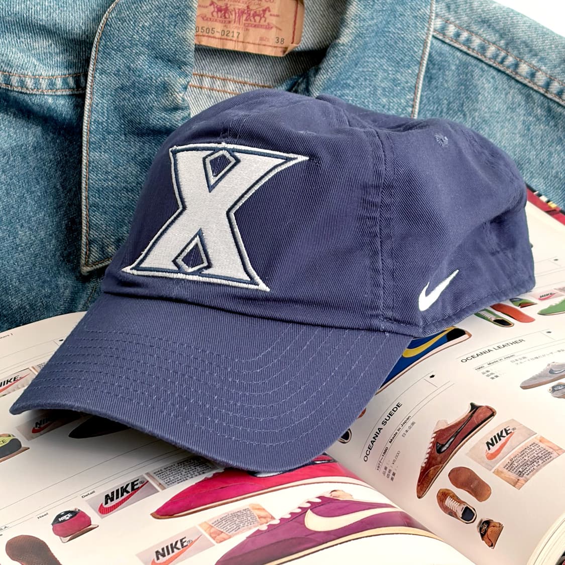 나이키 헤리티지86 드라이핏 남색 볼캡 ‘Xavier Univ’ 상품이미지1