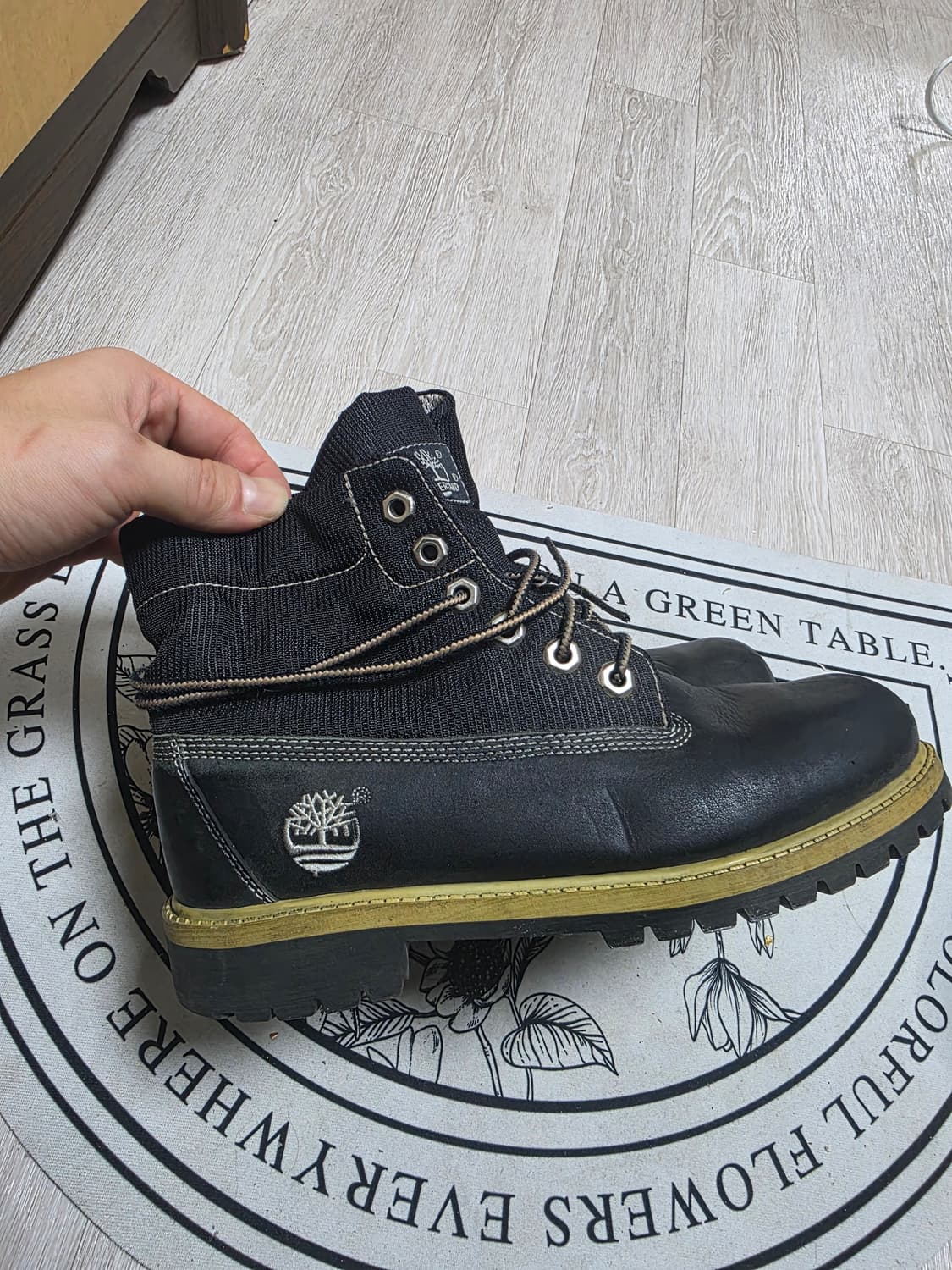 팀버랜드 여성 블랙 롤탑부츠 235 상품이미지6