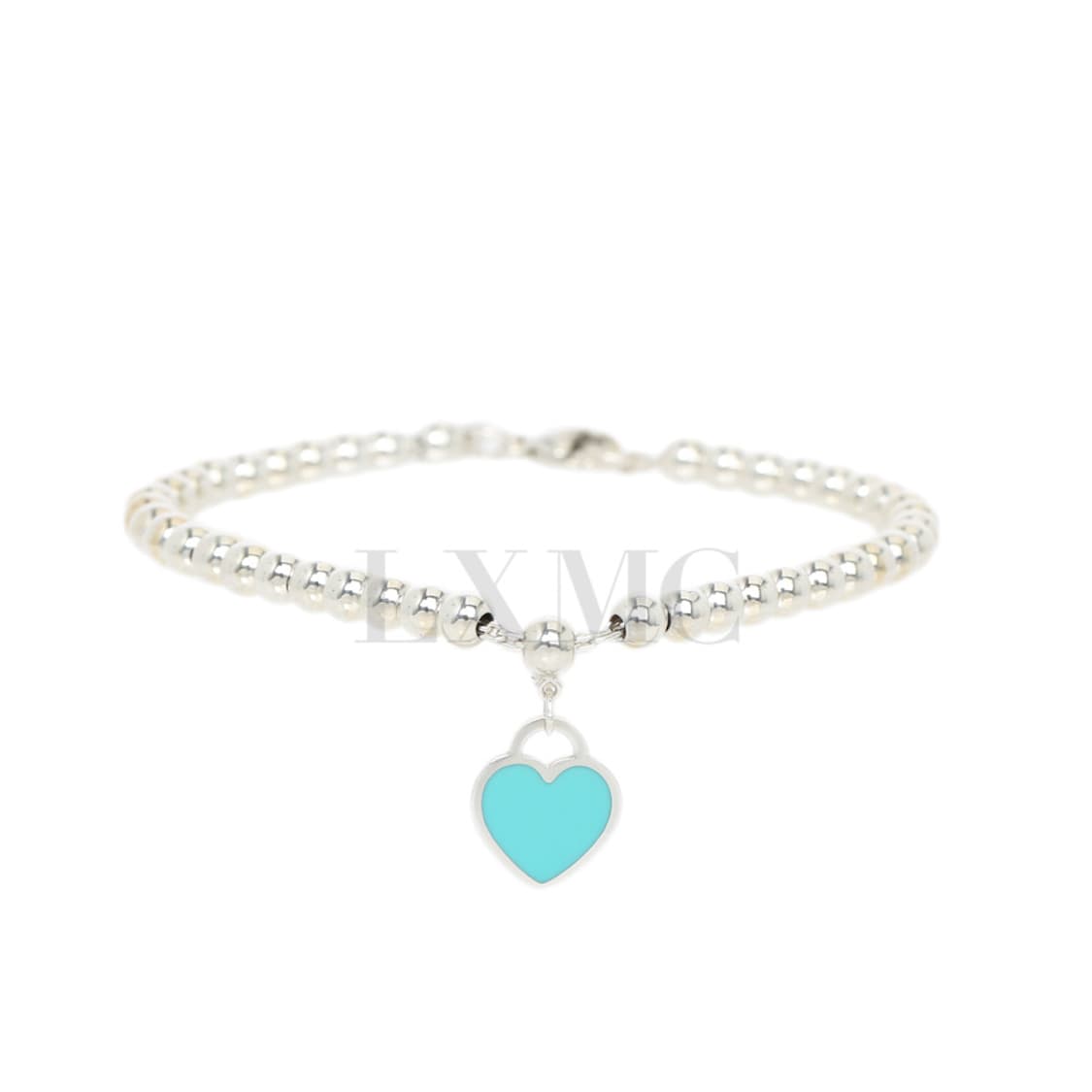리턴 투 티파니 비드 브레이슬릿 티파니블루 하트 4MM 실버팔찌 상품이미지1