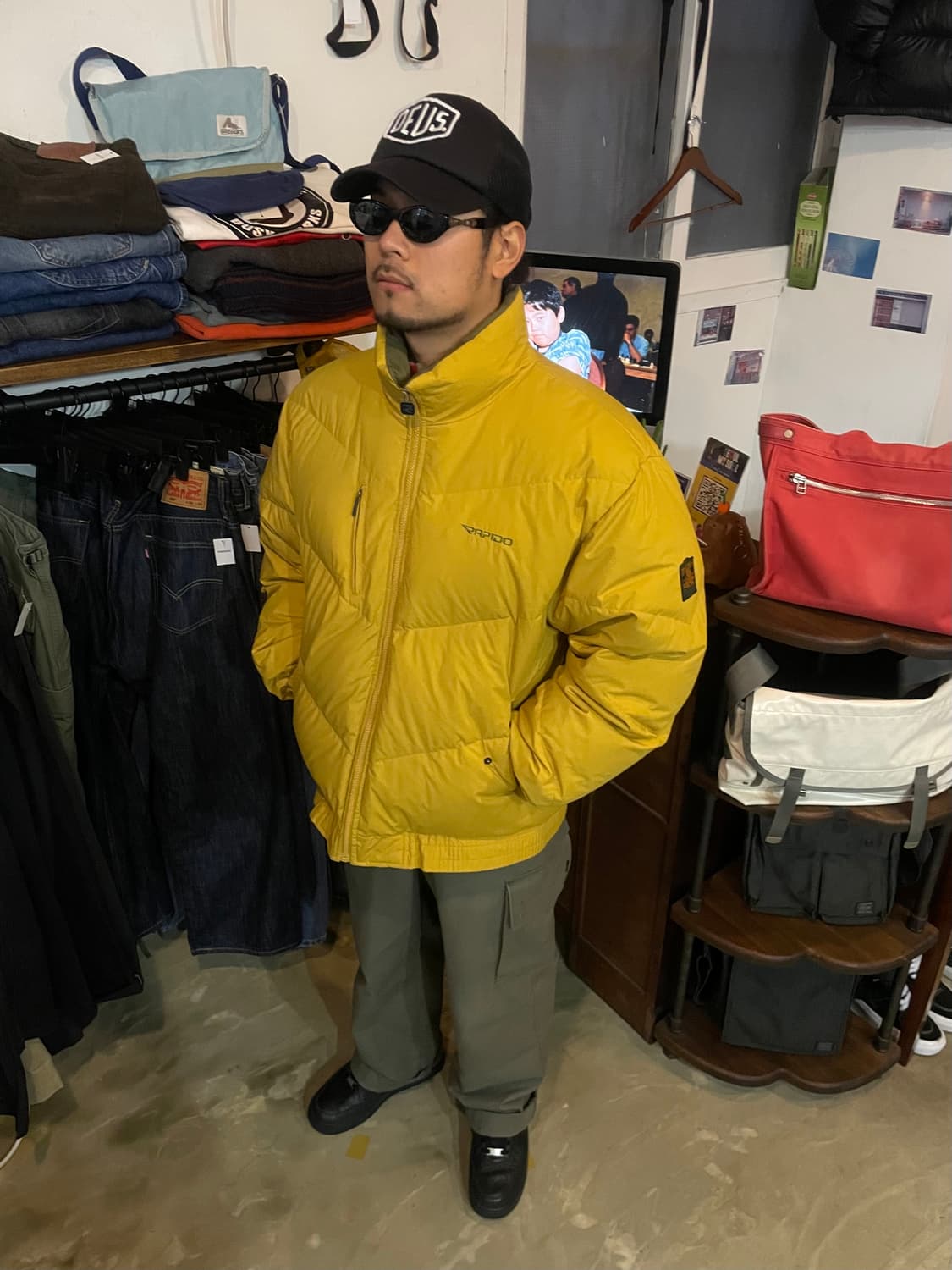 Rapido 빈티지 패딩 옐로우 105 상품이미지3