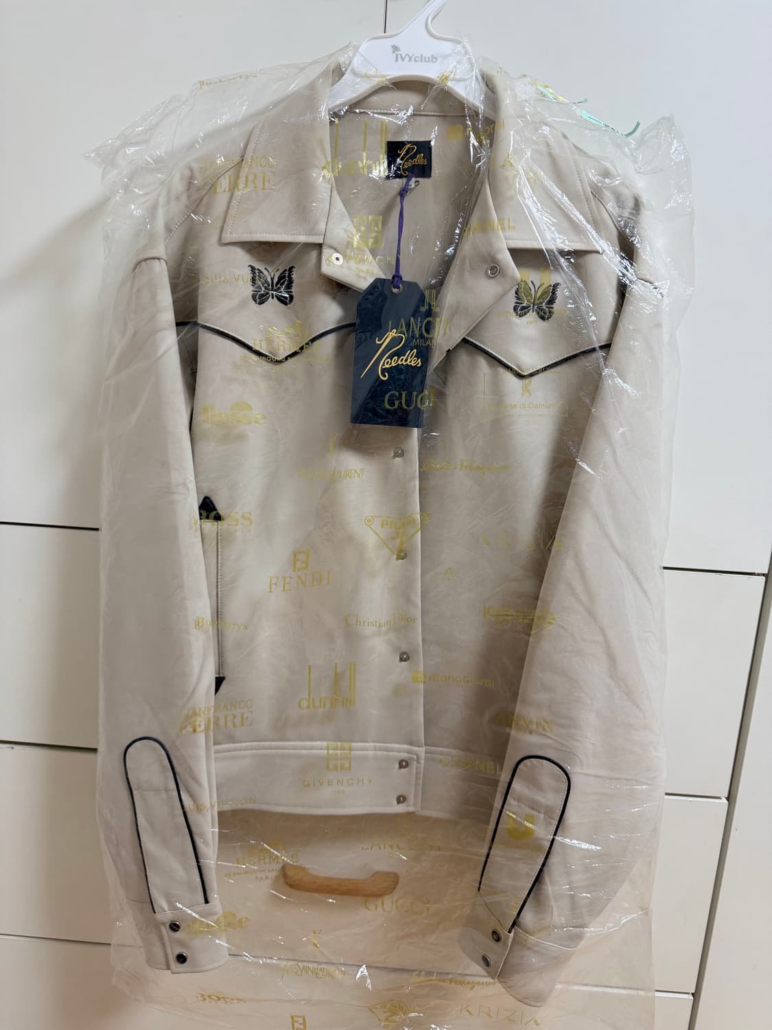 니들스 PE/PU 더블 클로스 파이핑 카우보이 자켓 베이지 상품이미지1