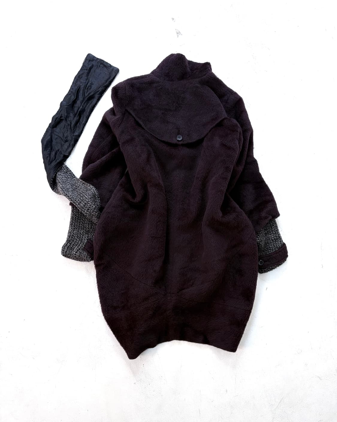 Tankus deep maroon muffler volume coat 상품이미지3