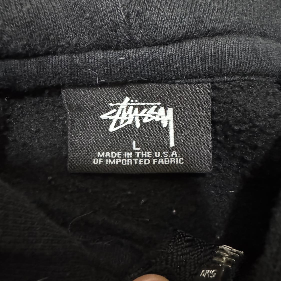 00s 미국생산 스투시 검회 베이직 후드집업 상품이미지6