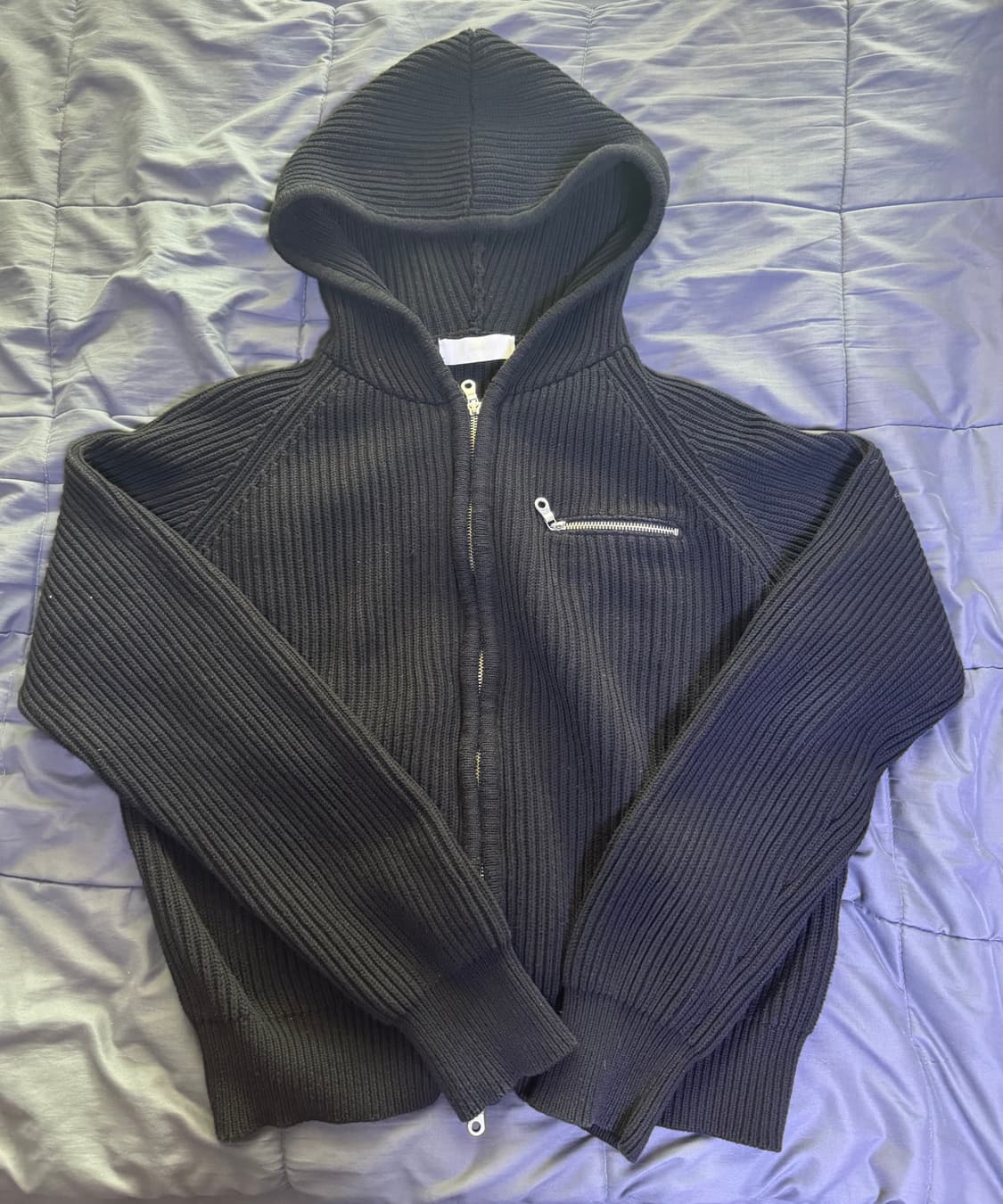 미나브 후디집업 블랙 상품이미지2