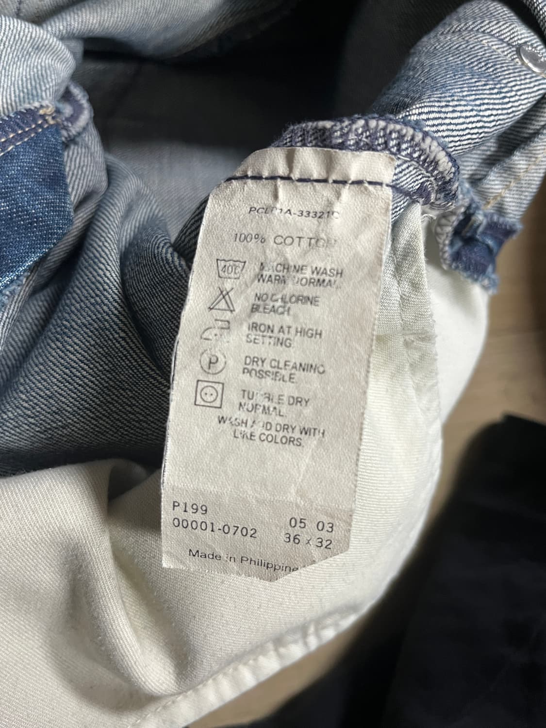[36X32][리바이스] 00‘s 엔지니어드 진 001 워시드 인디고  상품이미지6