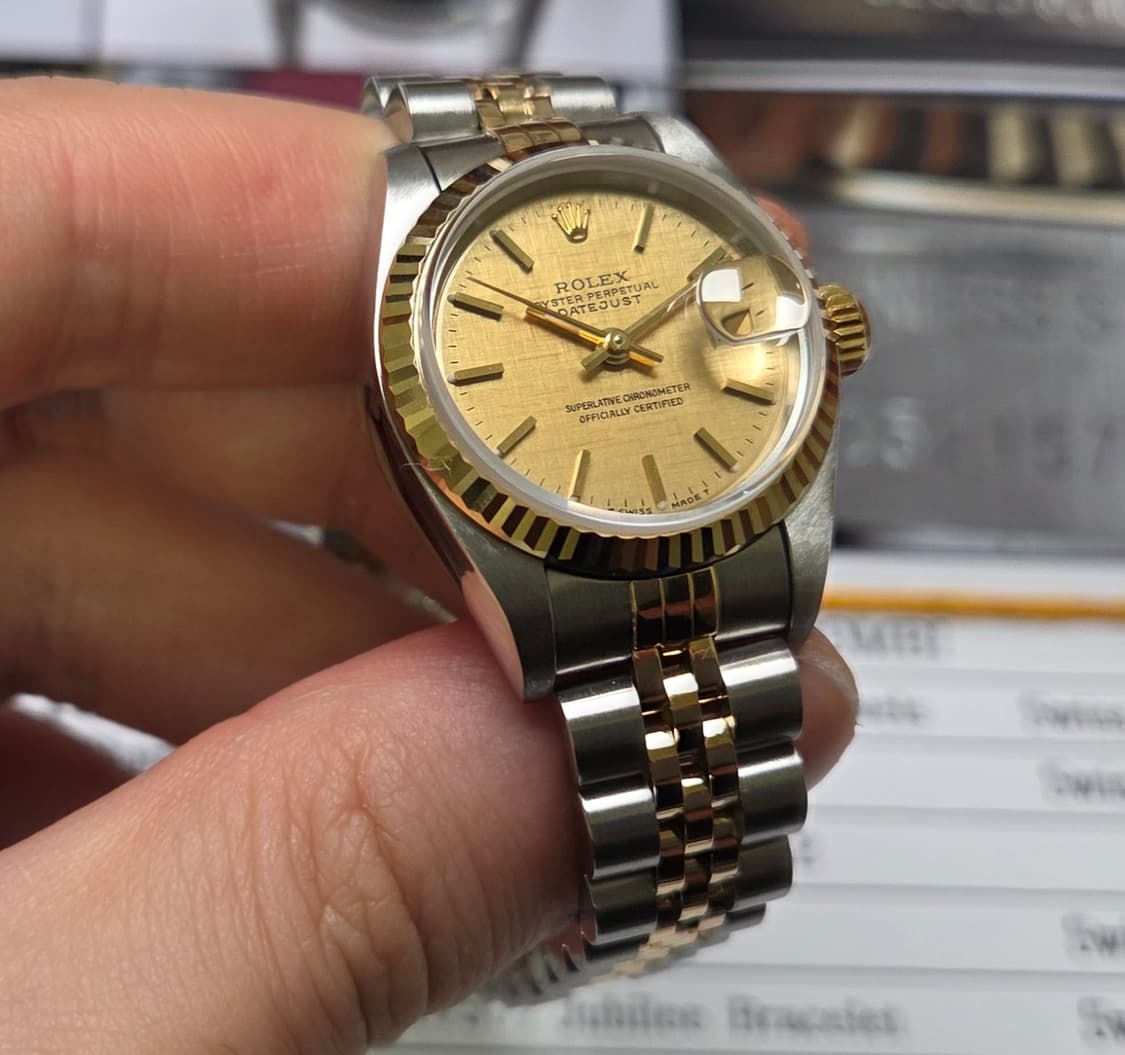 롤렉스 데이저스트 69173 18K콤비 보카시판 쥬빌리줄 여성용 (감정서 상품이미지8