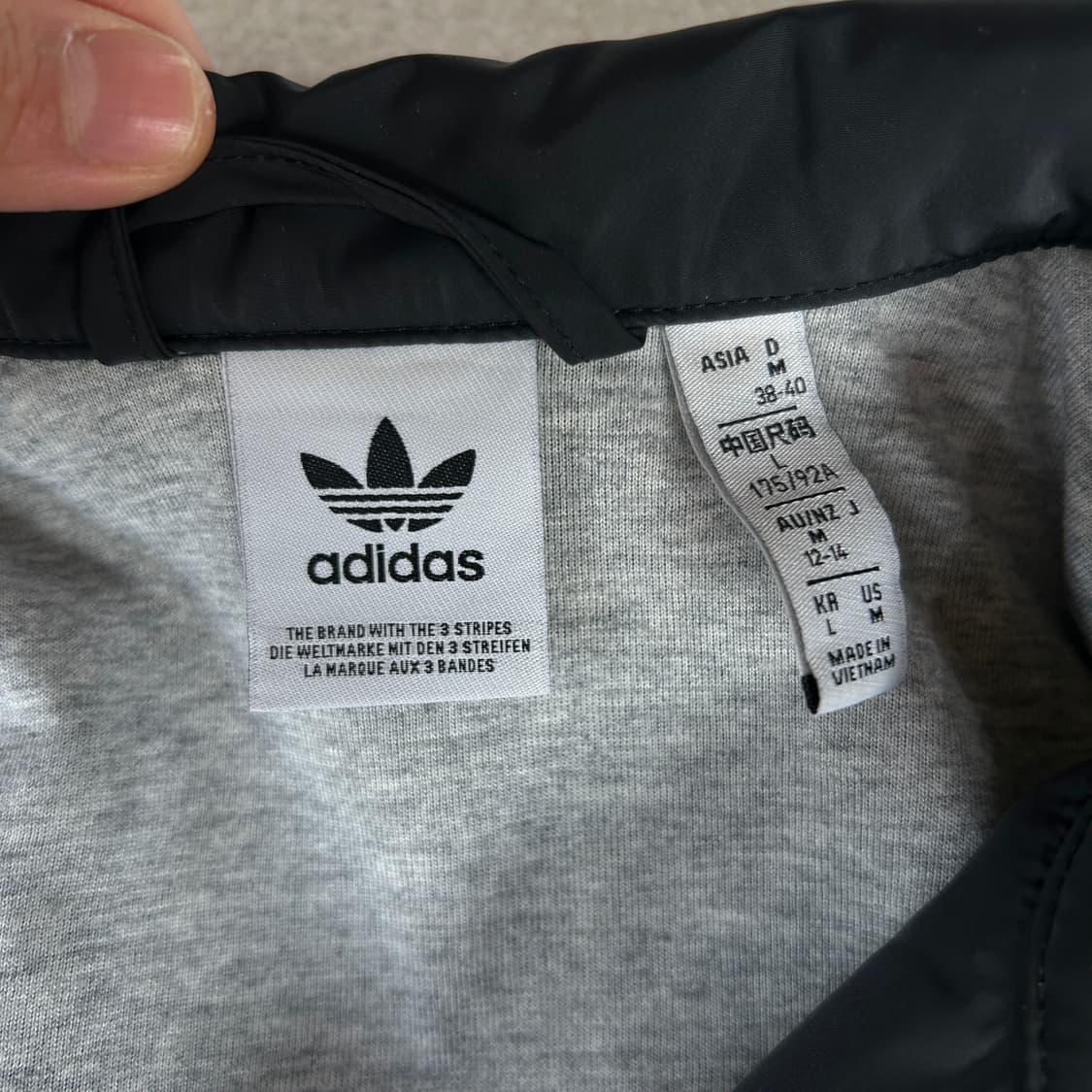 아디다스 삼선 코치 자켓 블랙 L 상품이미지2