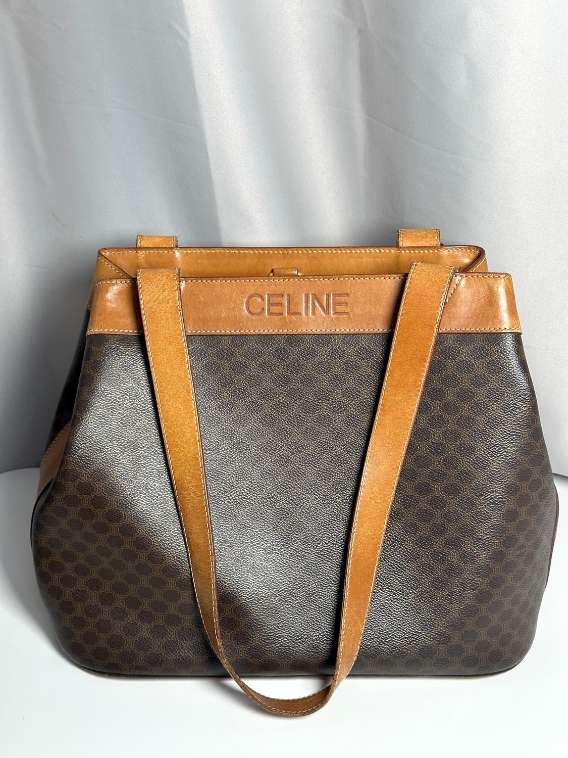 셀린느 빈티지 버티컬 숄더 토트백 남녀공용 상품이미지2