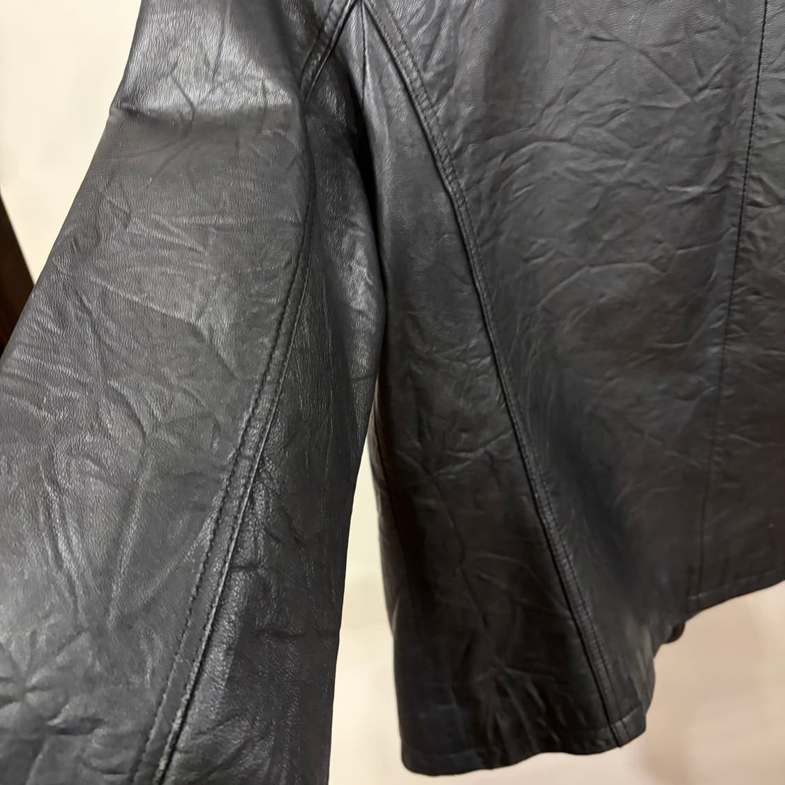 램스킨 사선자켓 상품이미지5