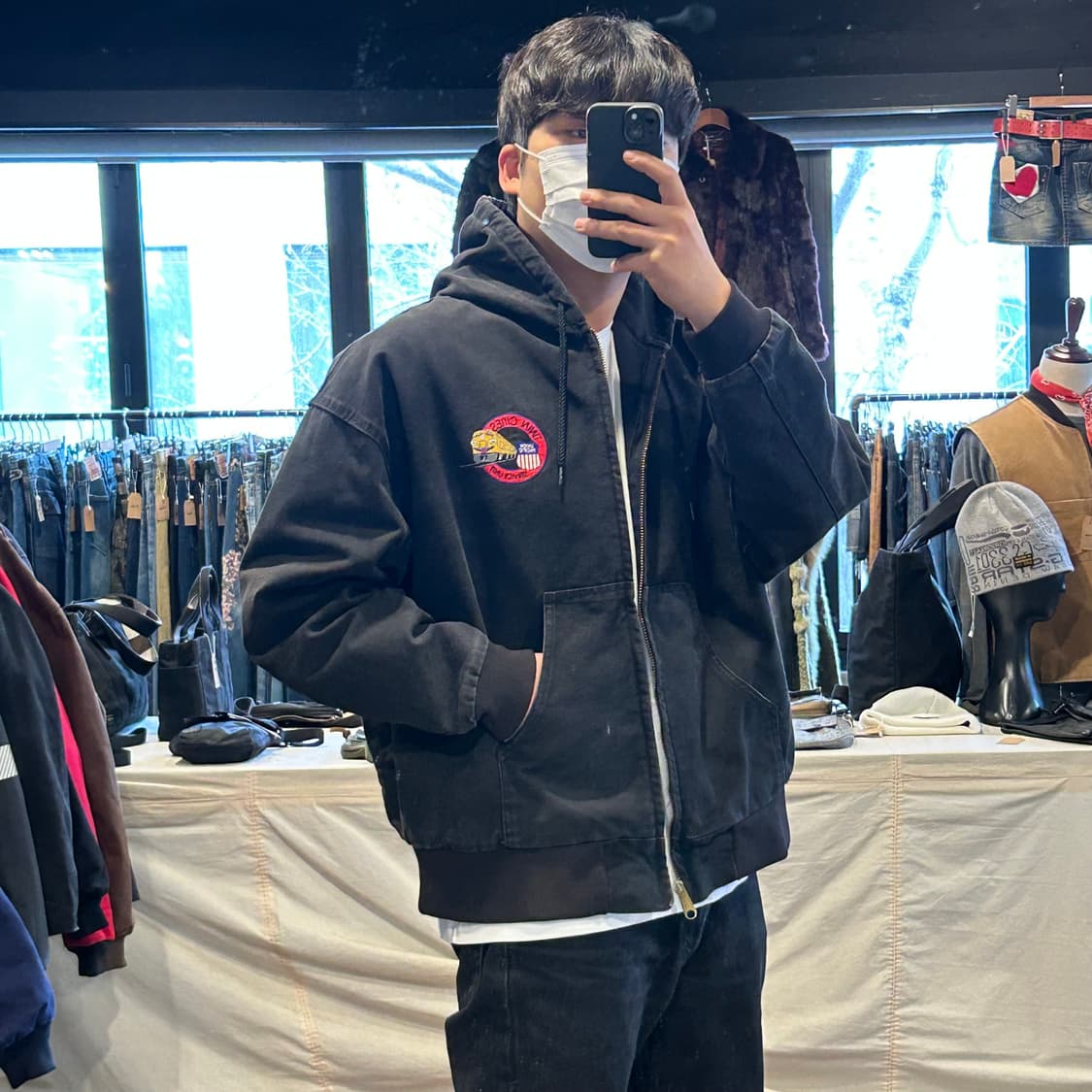 XL) Union Pacific USA 워크웨어 액티브 자켓 후드 자켓 상품이미지9