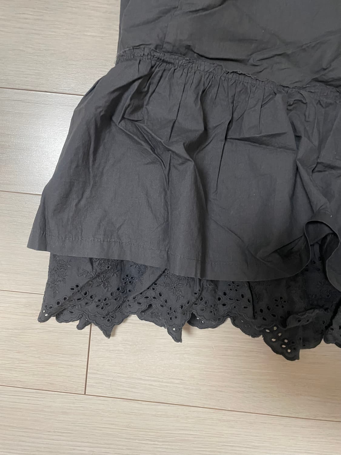 오픈와이와이 롤업 웨이스트 미디 스커트, 차콜 상품이미지3