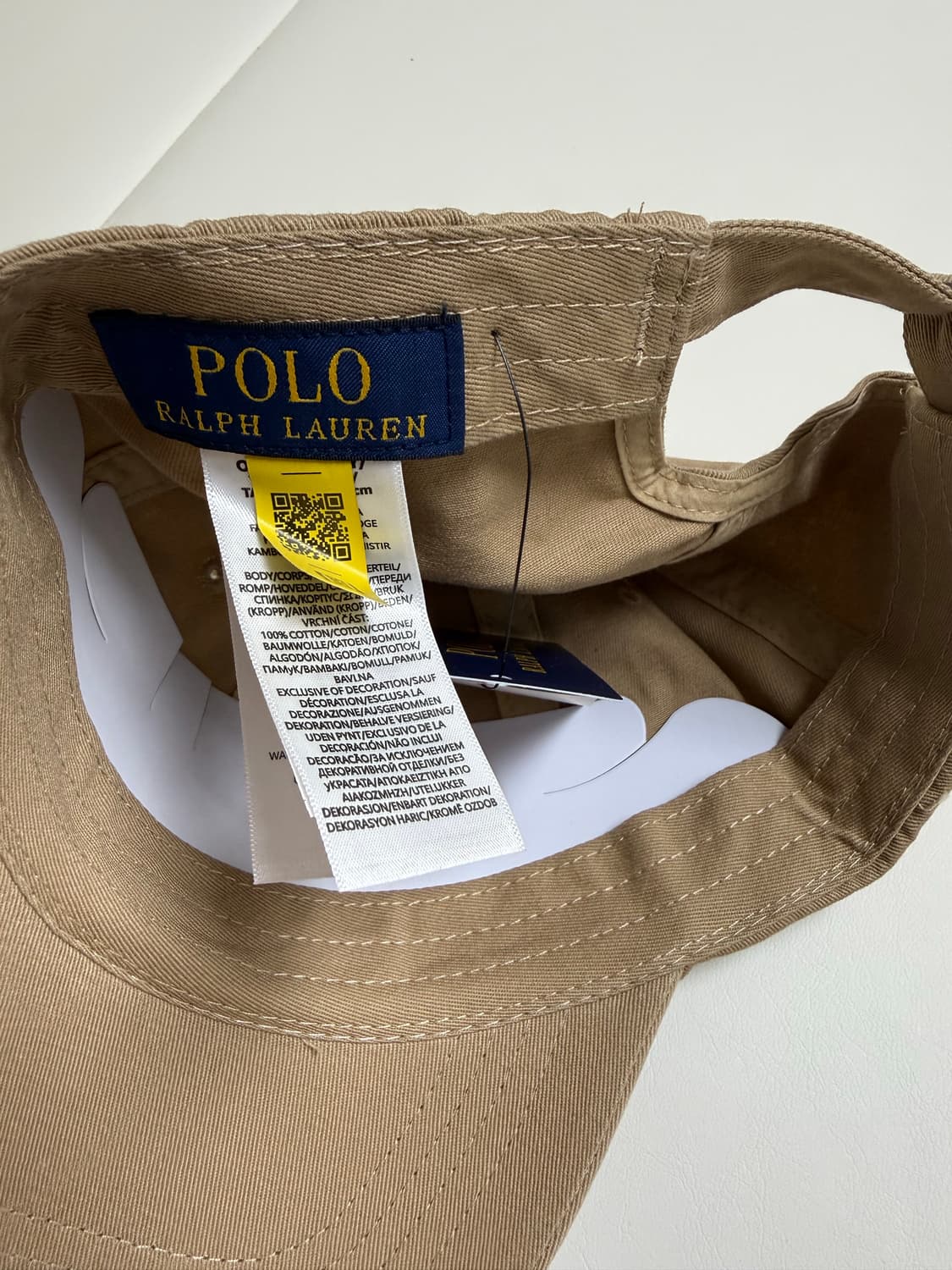 폴로 랄프로렌 엠브로이더드 트윌볼캡 (베이지)(새상품) 상품이미지3