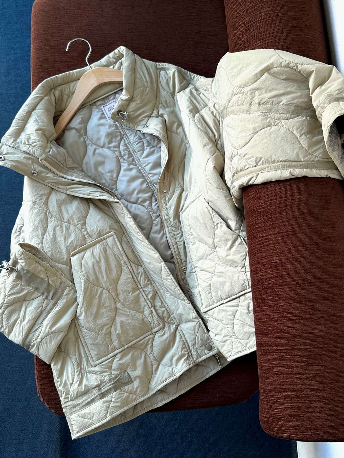 Quilted mil design over blouson jacket 상품이미지1