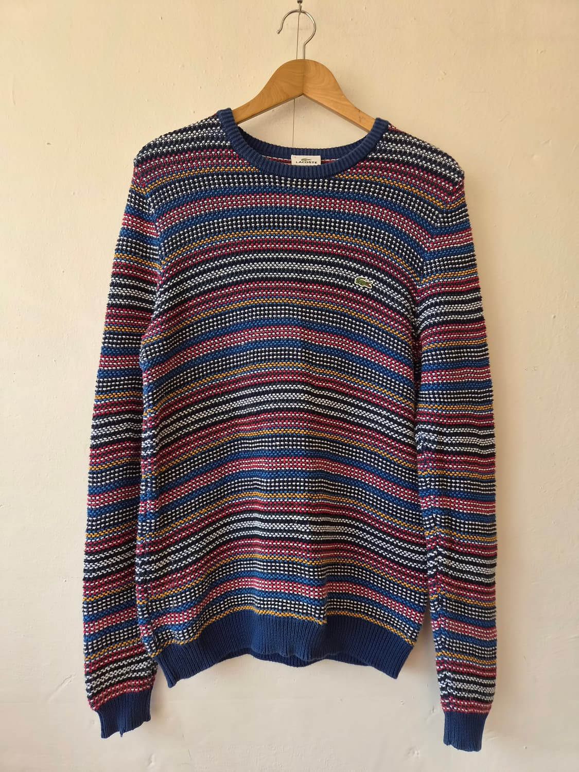 라코스테 남성 컬티컬러라운드니트 3사이즈 상품이미지2