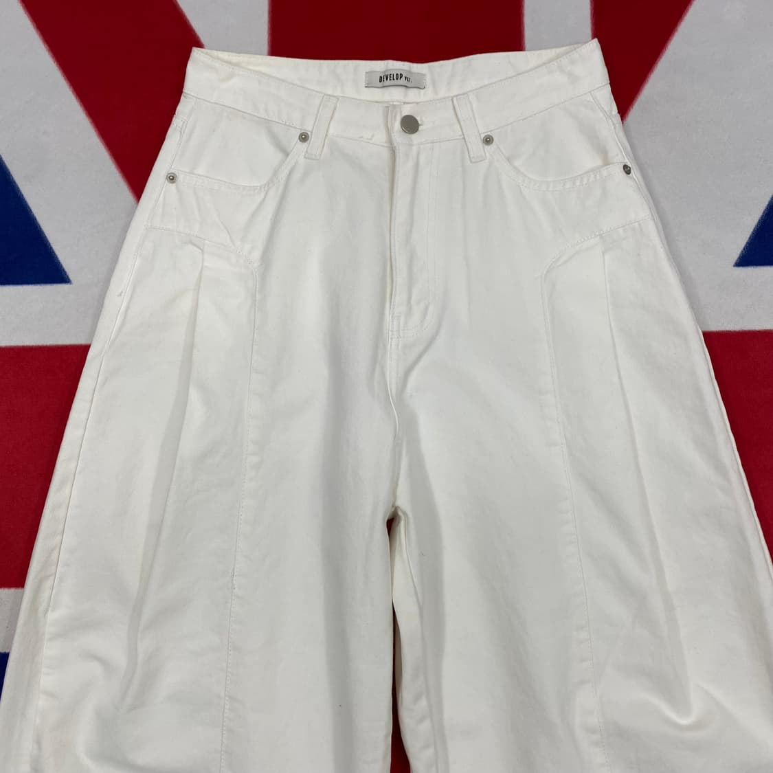 벌룬 화이트 데님팬츠 M 상품이미지2