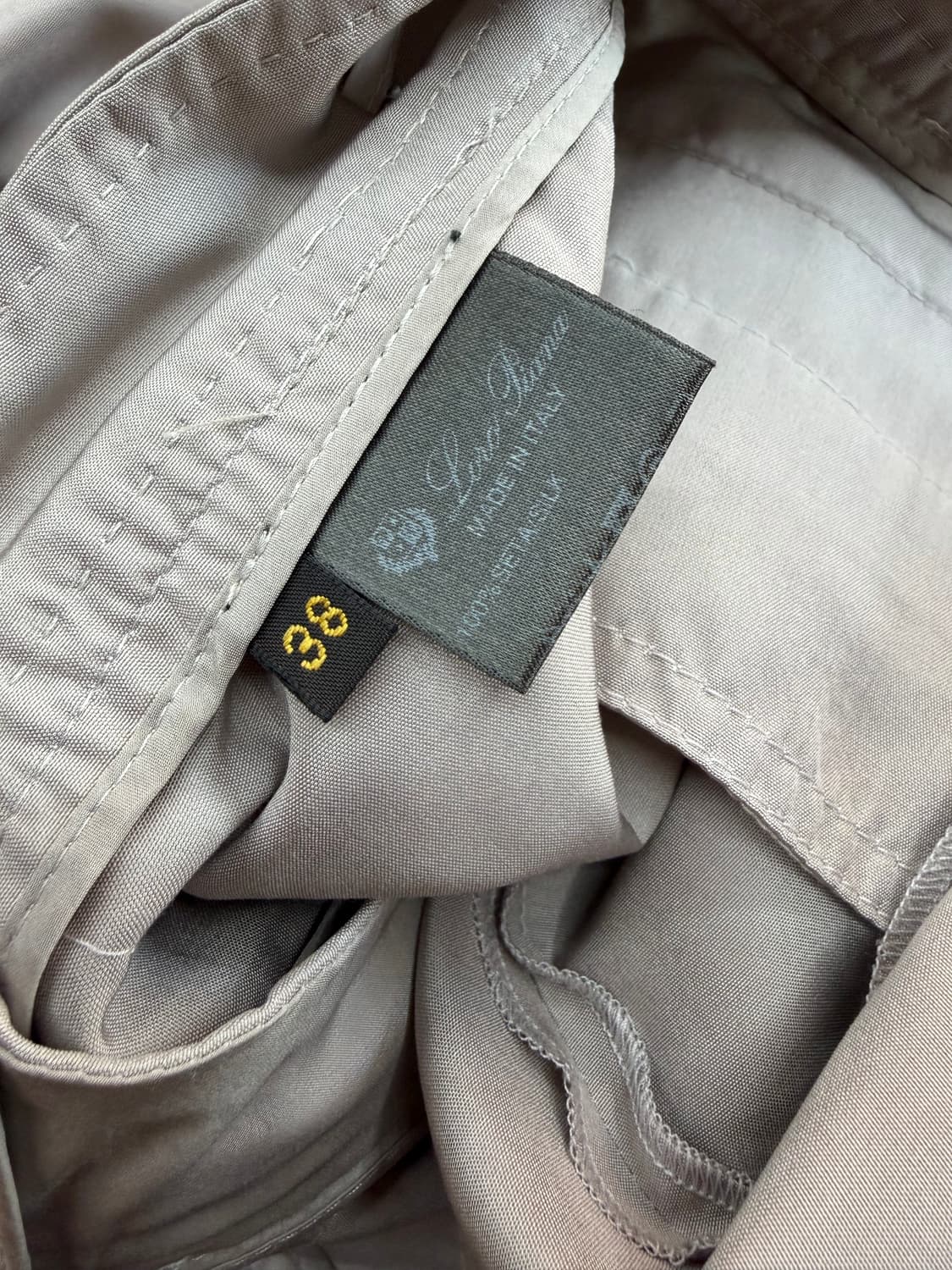 38/ 로로피아나 SETA 실크 금장버튼 와이드 팬츠 상품이미지9