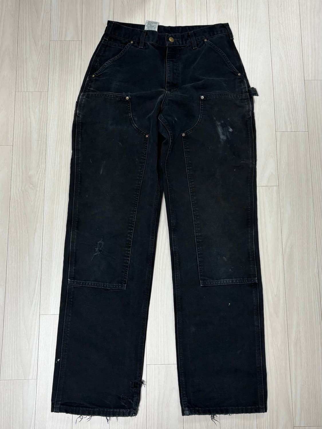 칼하트 블랙 더블니 팬츠 바지 30 34 상품이미지1