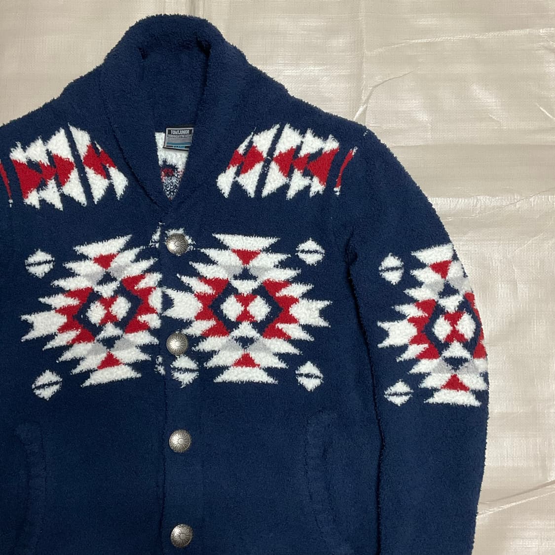 빈티지 나바호 콘초 숄 가디건 XL 상품이미지1