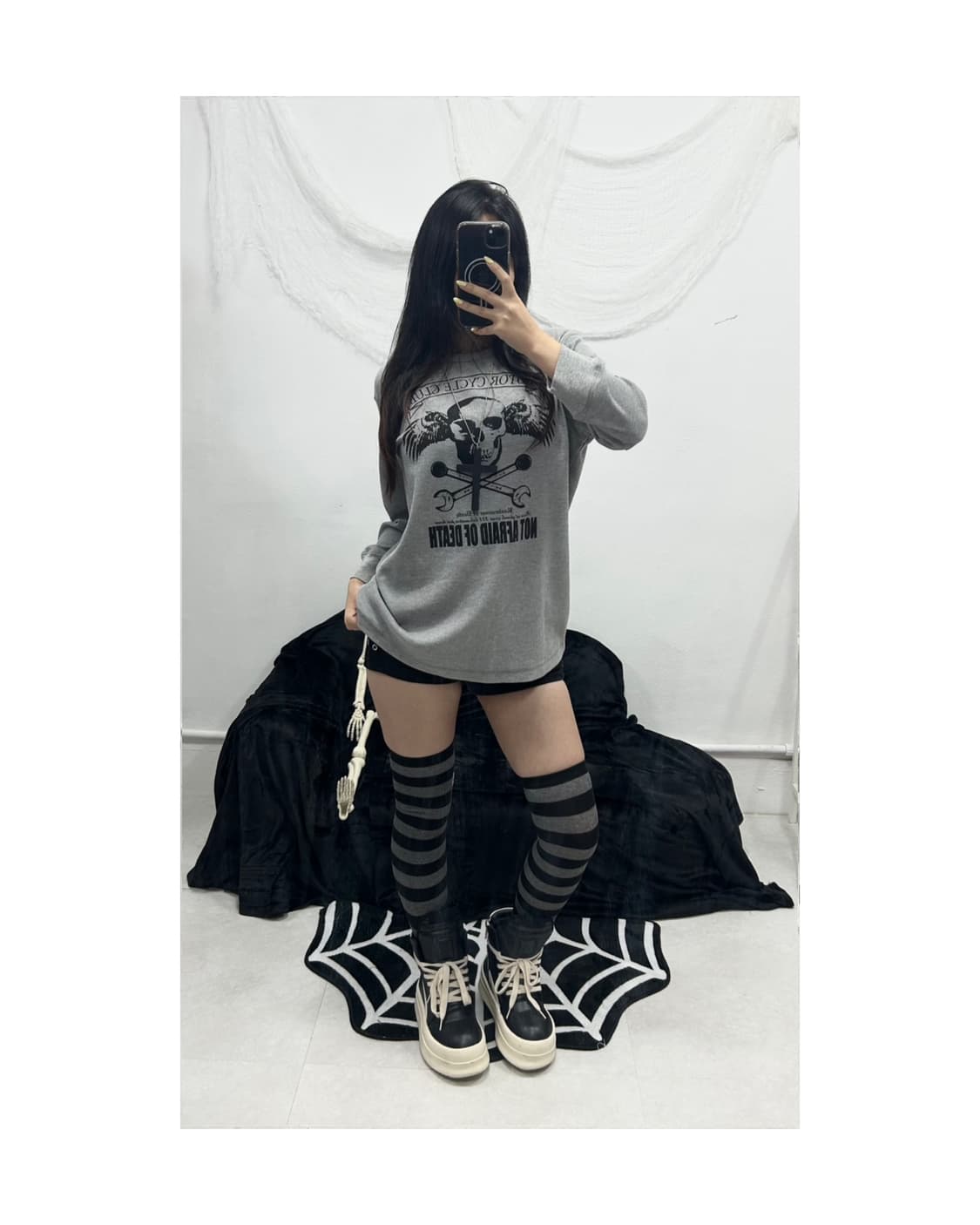 MOTORCYCLE CLUB SKULL LONGSLEEVE 상품이미지1