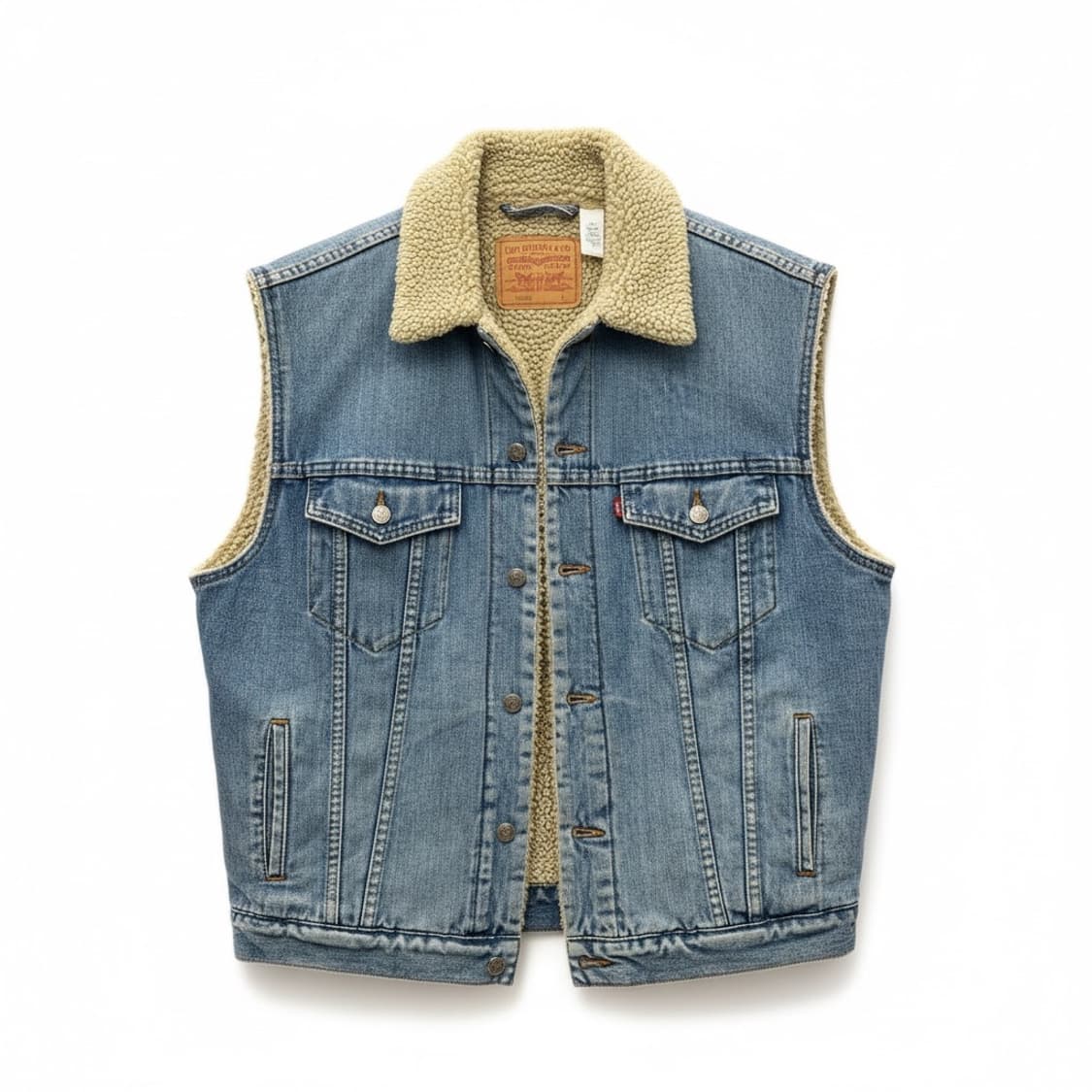 리바이스 쉐르파 데님 조끼 L 상품이미지1