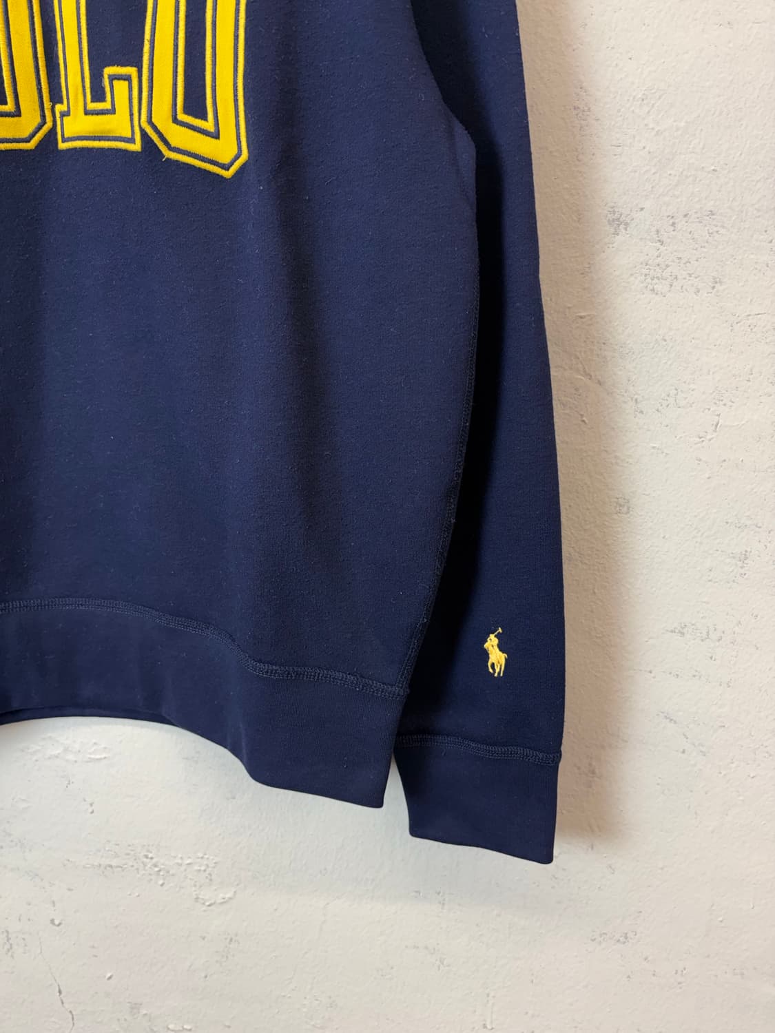 폴로랄프로렌 큐알 인증 빅로고 네이비 자수 맨투맨 상품이미지3