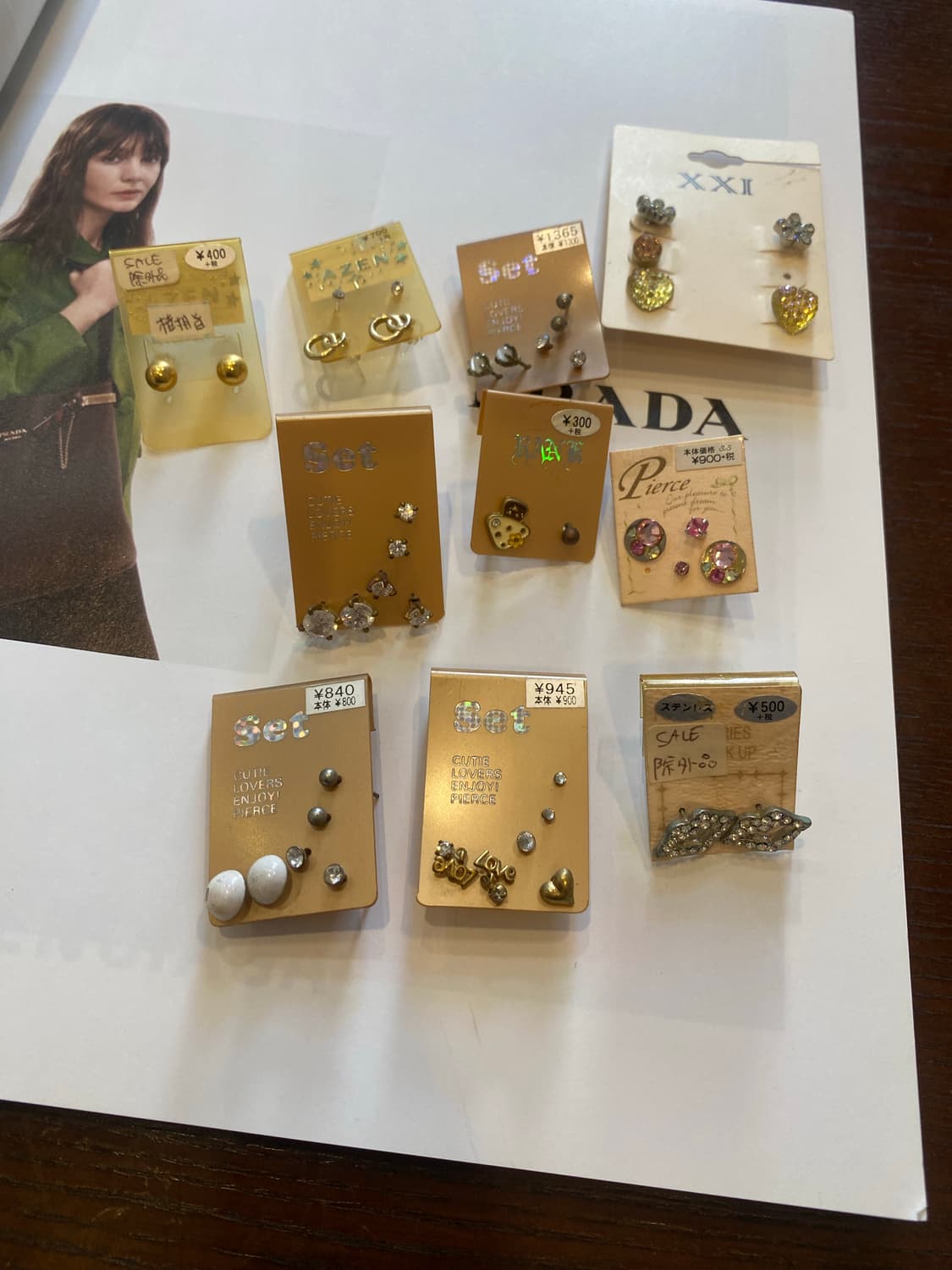 빈티지 침형 귀걸이 피어싱 등 상품이미지3