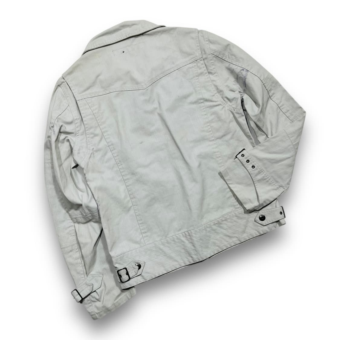 SCHLUSSEL white paint two-way jacket 상품이미지4