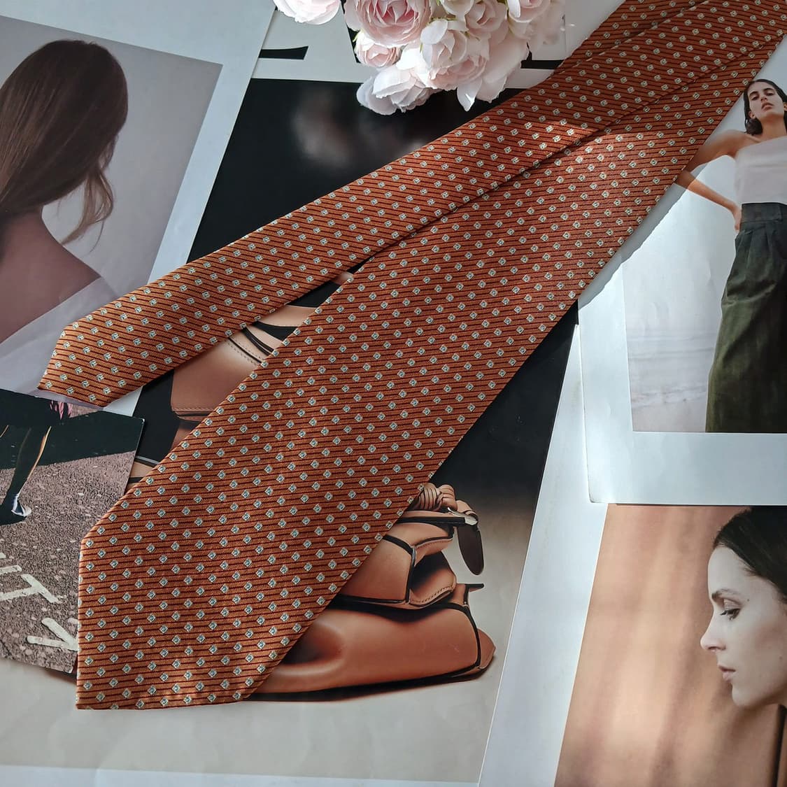 니노 세루티 실크 지오메트릭 넥타이 9.8cm A+등급 A19170
 상품이미지3