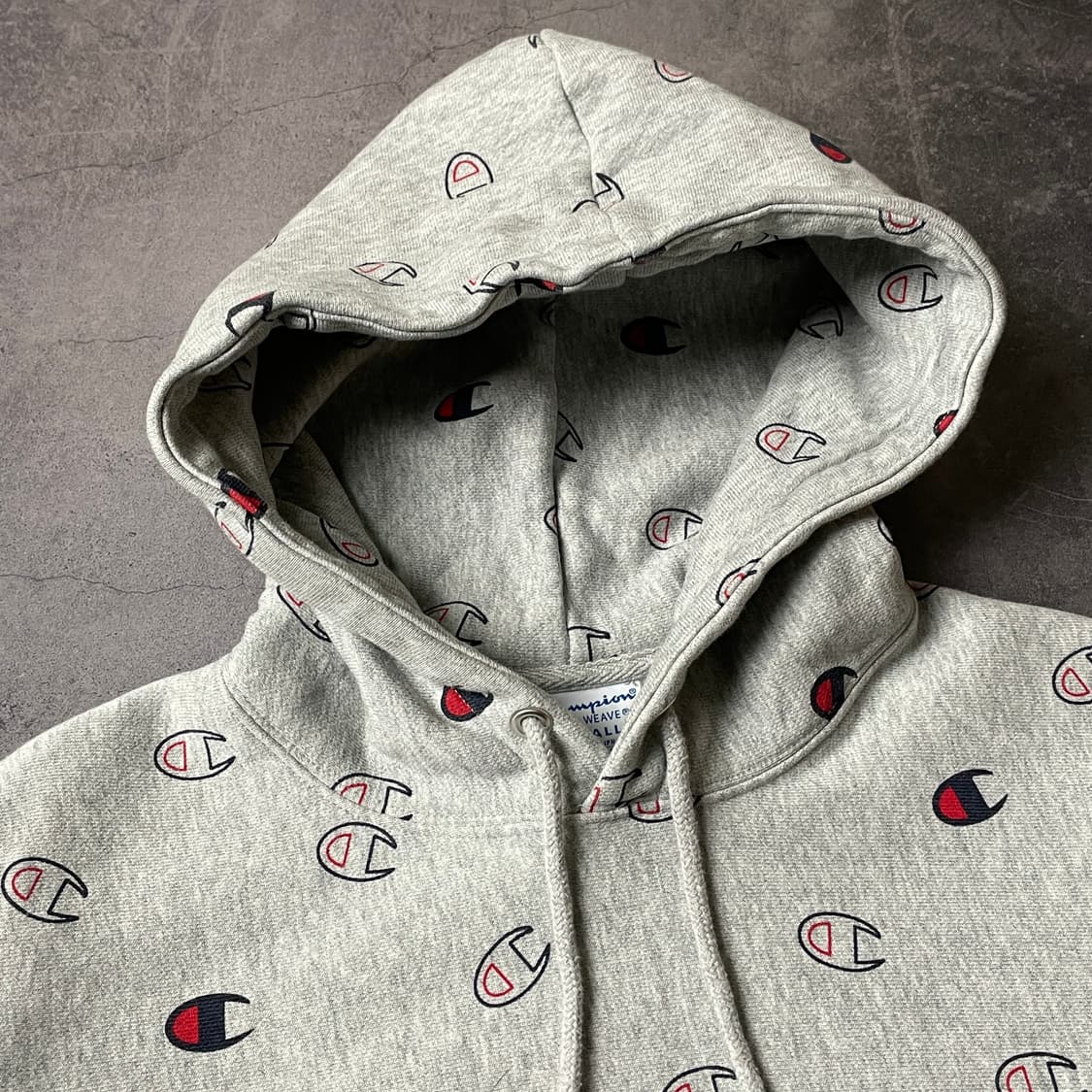 CHAMPION 챔피온 리버스위브 그레이 액션 패널 후드티 A00371 상품이미지2