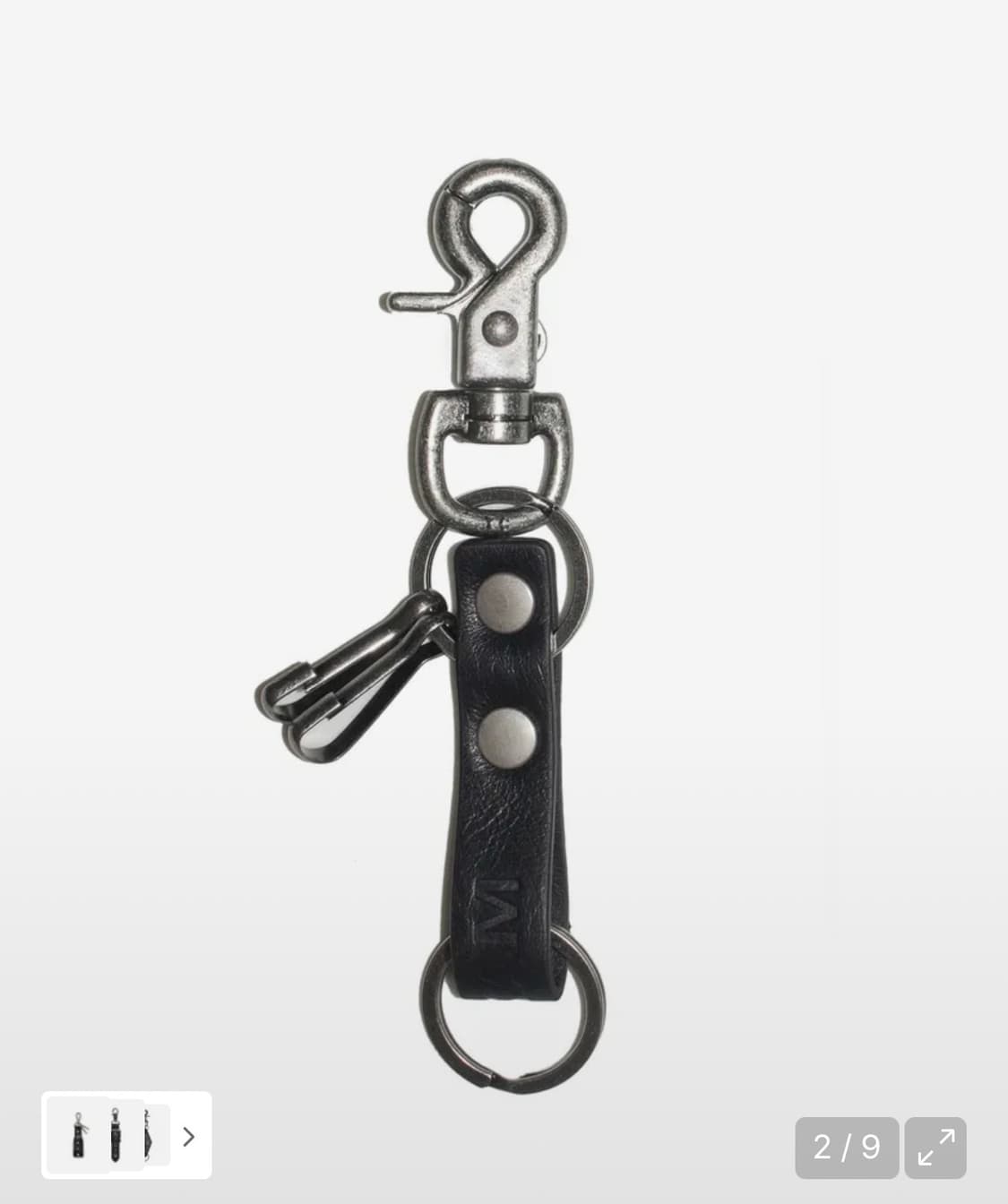 아캄 키링 Studded Leather Keyring (Square) 상품이미지2