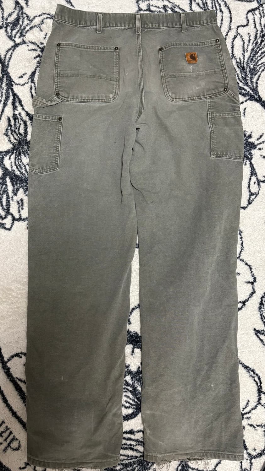 (33) 00s 빈티지 칼하트 더블니 모스그린 상품이미지3