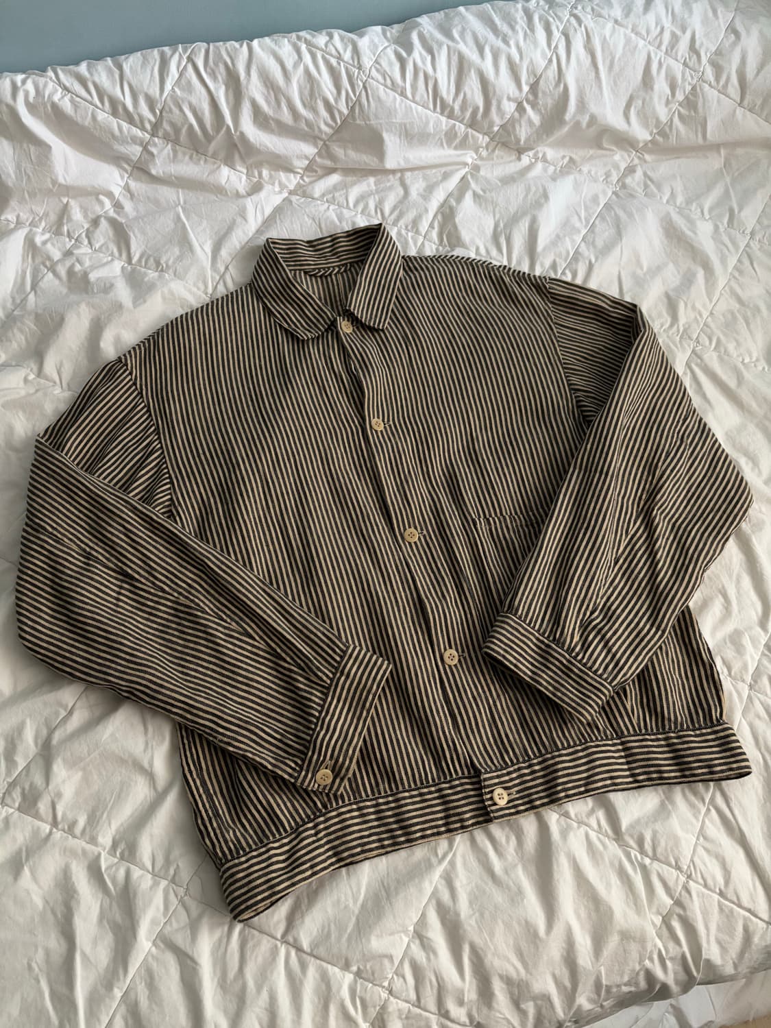 [2] 코모리 스트라이프 블루종 상품이미지1