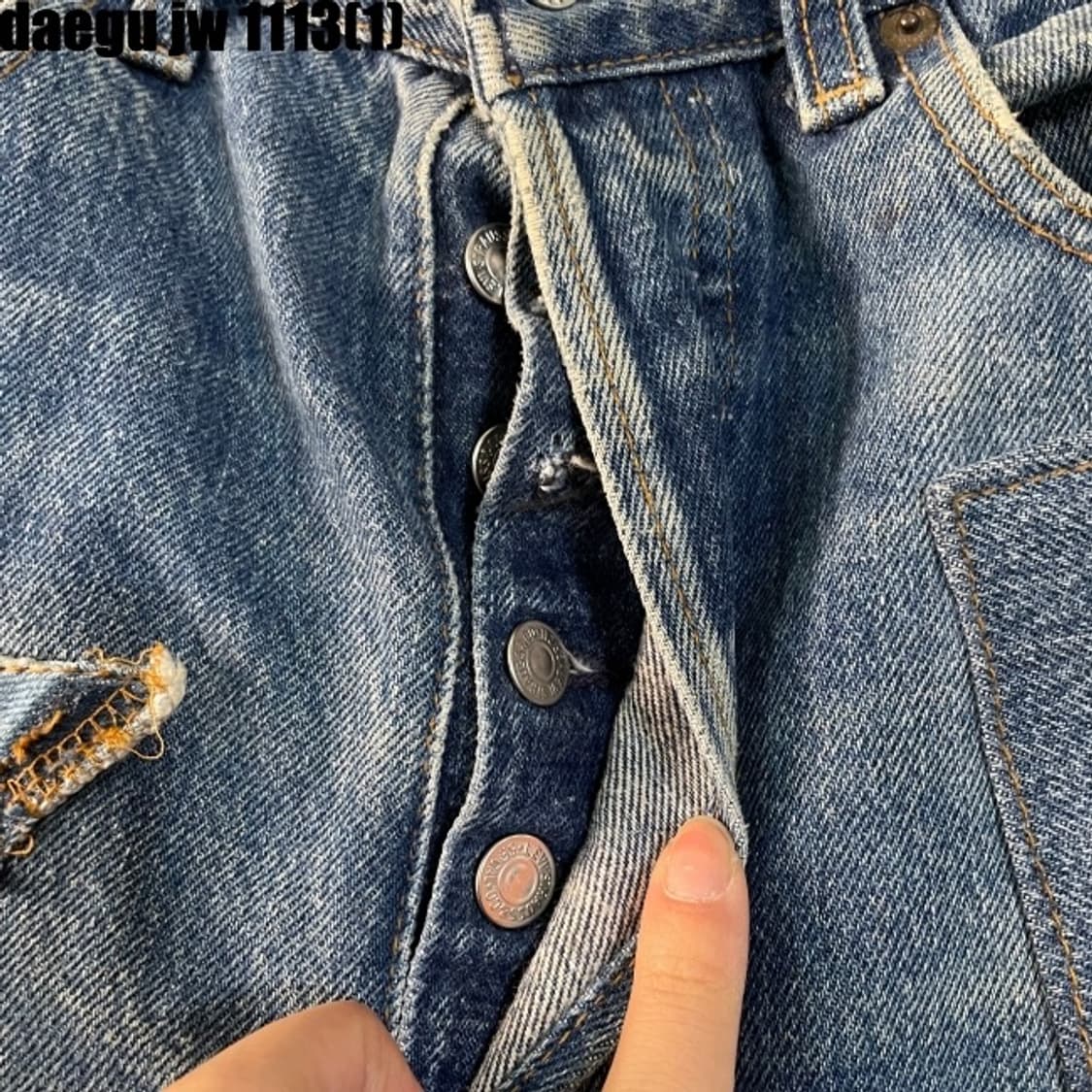 리바이스 패치워크 리메이크 데님팬츠 상품이미지3