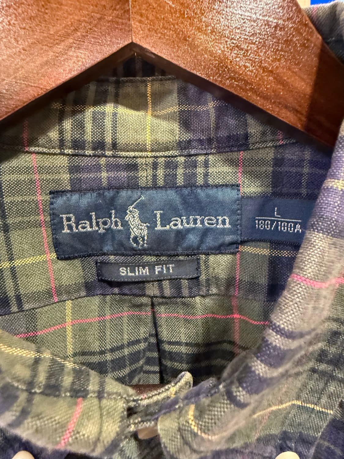 폴로 랄프로렌 레드포니 그린 체크셔츠  상품이미지2