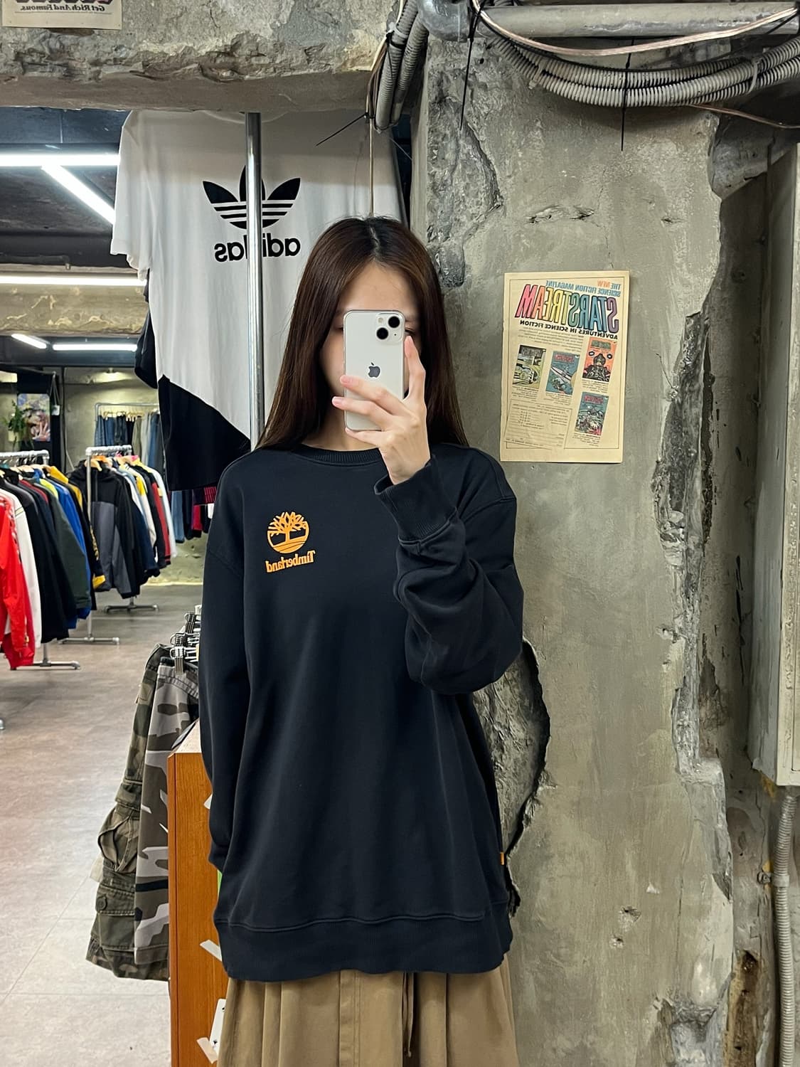 팀버랜드 맨투맨 네이비 L #csz1009 상품이미지2