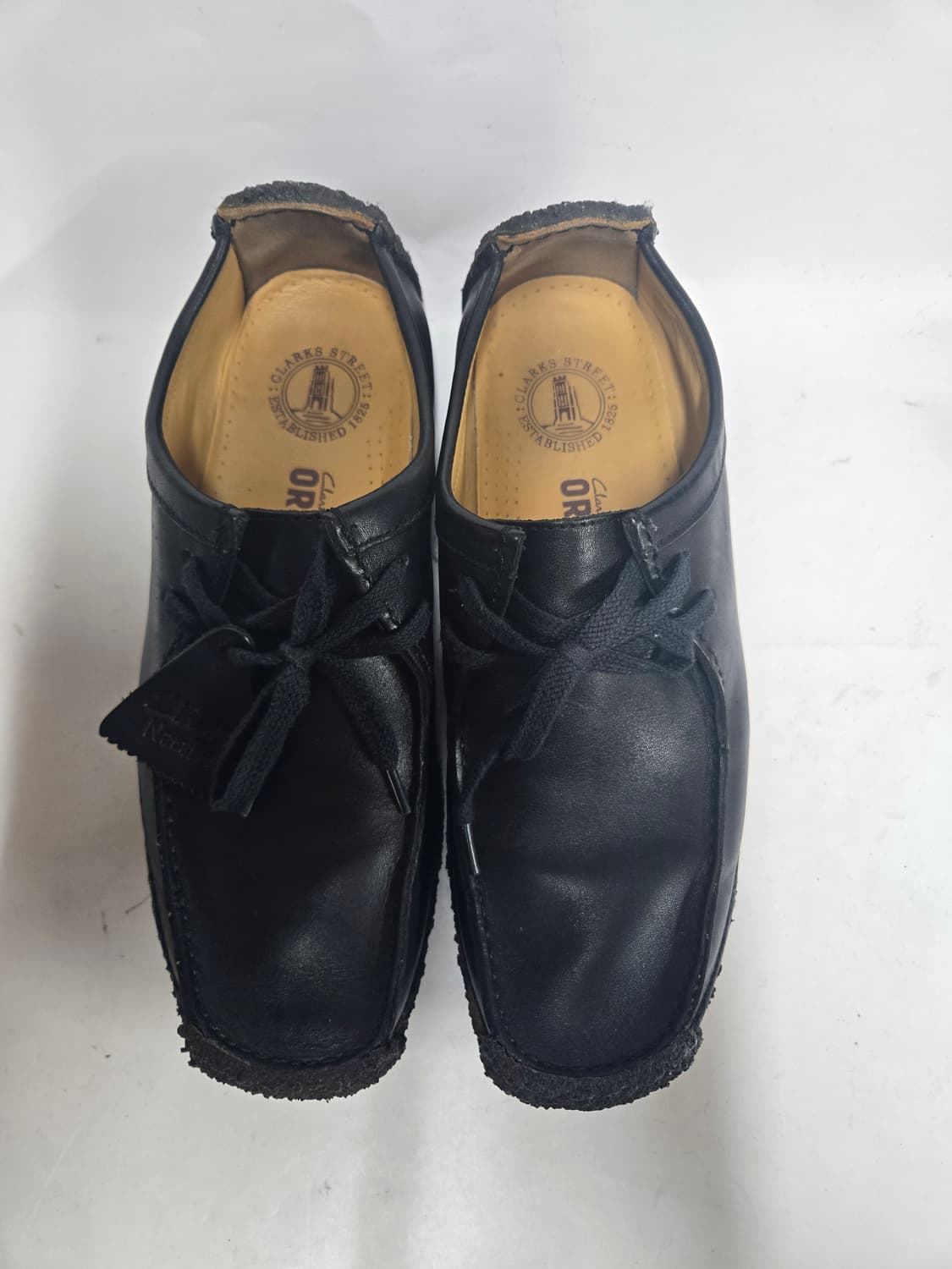 클락스 Wallabee 검정 가죽 uk8 270mm  상품이미지3