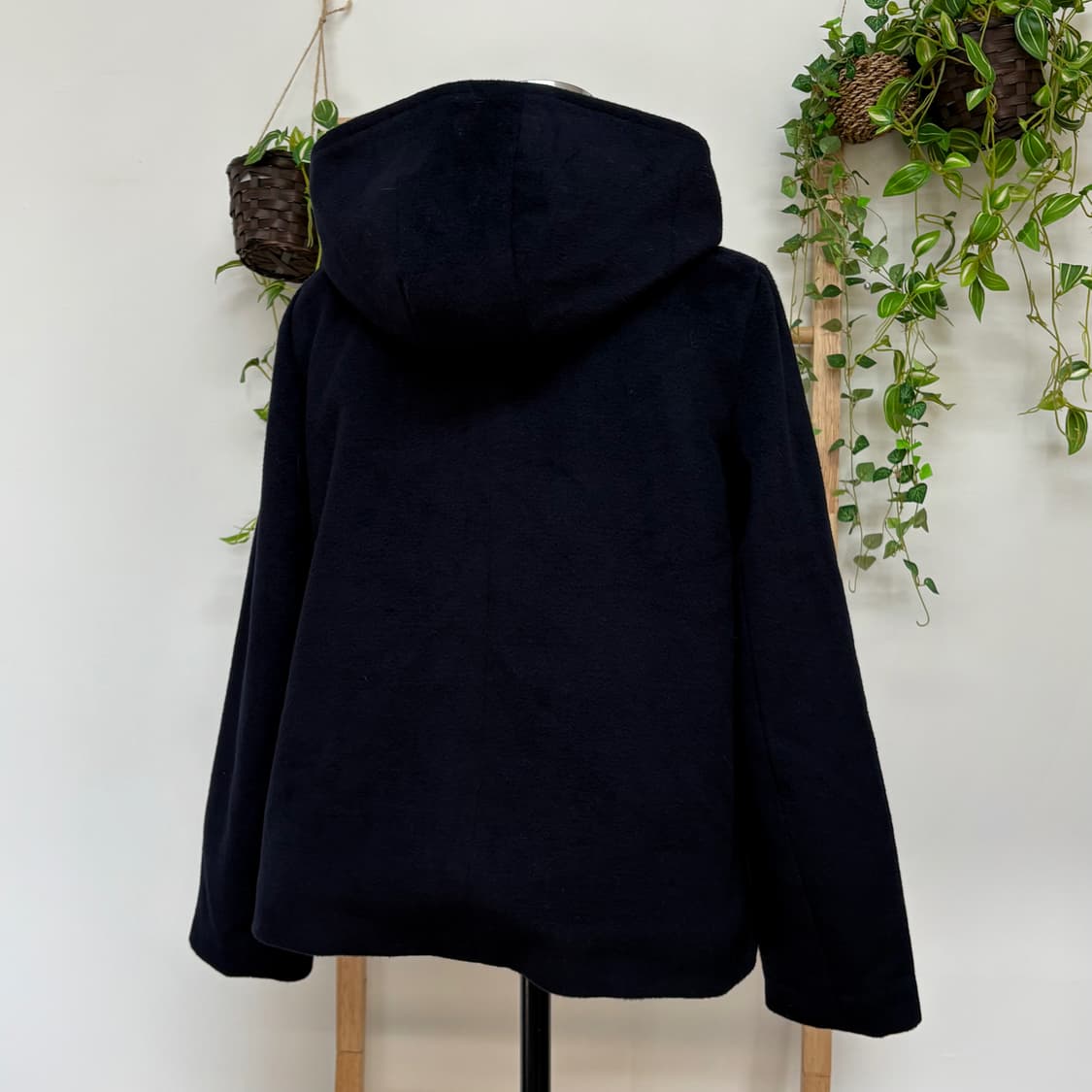 earth music 얼스뮤직/ 후드숏코트 반코트 해린코트 모리걸숏코트 상품이미지5