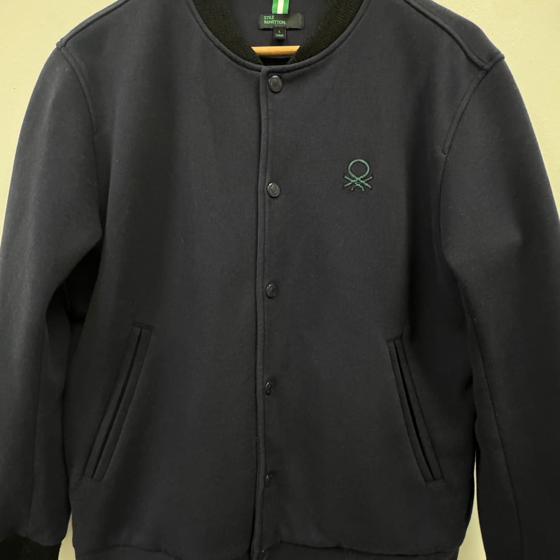 베네통 블루종 점퍼 봄버 스타디움 자켓 L 100 상품이미지7
